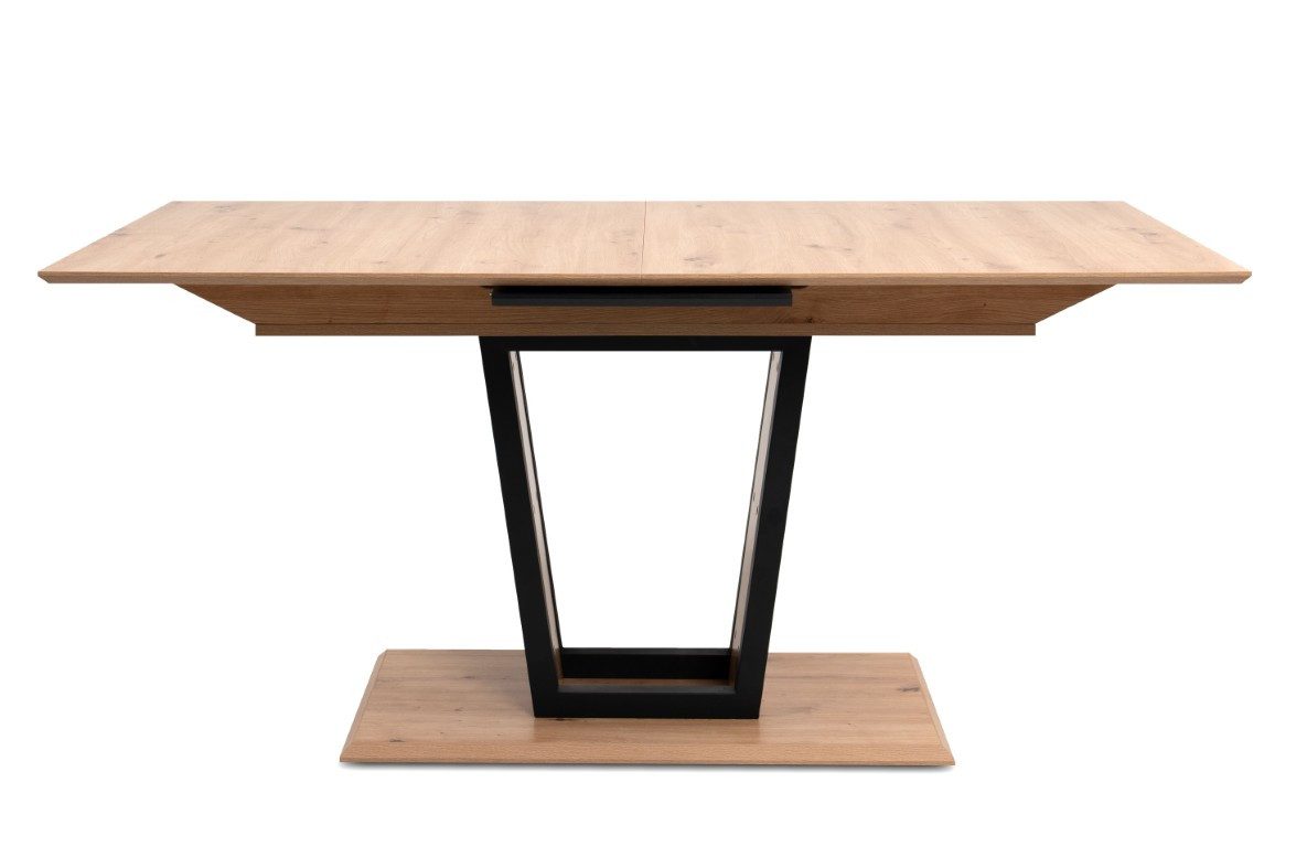 Finori Esstisch Esstisch Soria, Ausziehtisch, 160(200)x90, Artisan Oak / schwarz (No-Set), cm