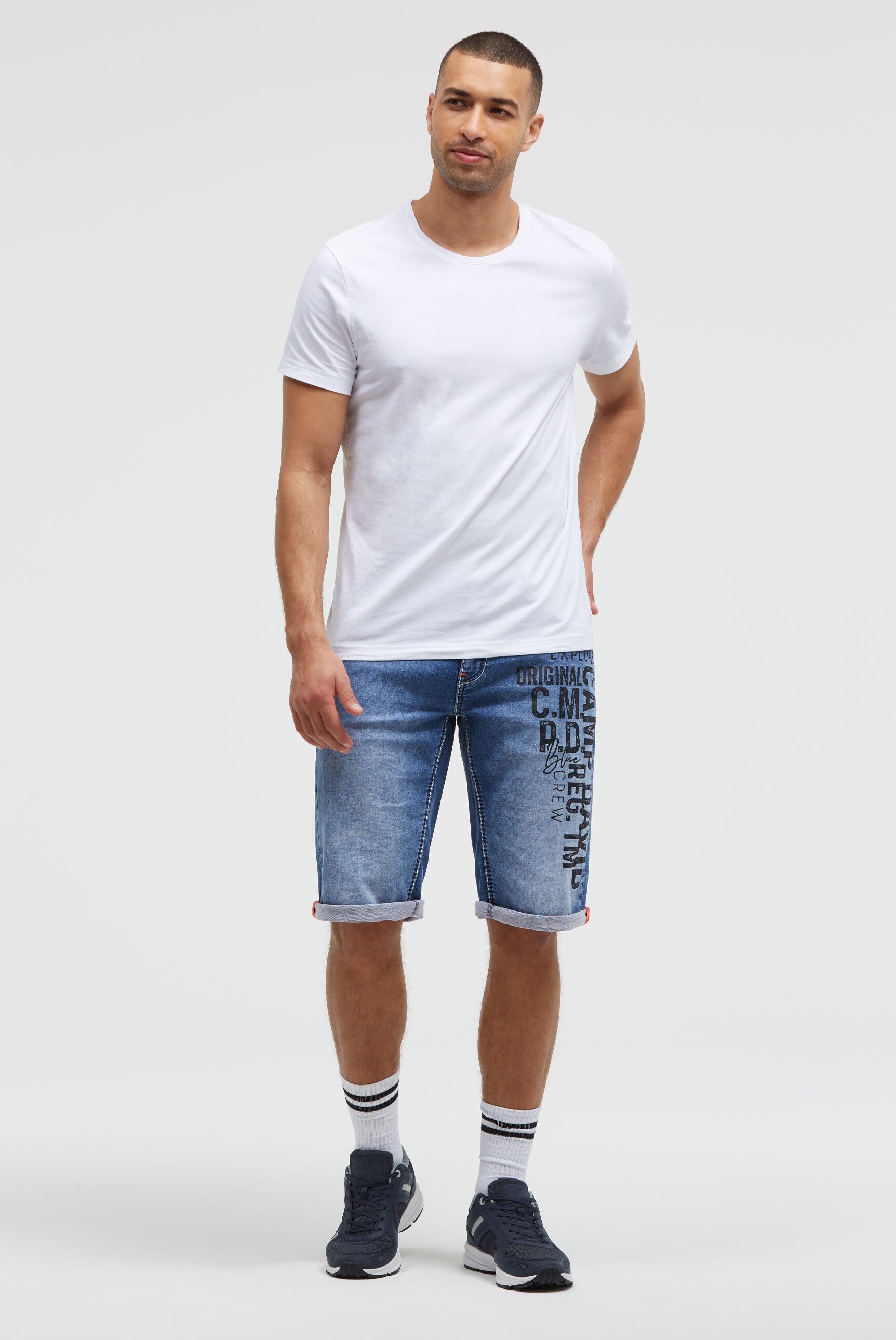 CAMP DAVID Jeansshorts mit Turn-Up Saum