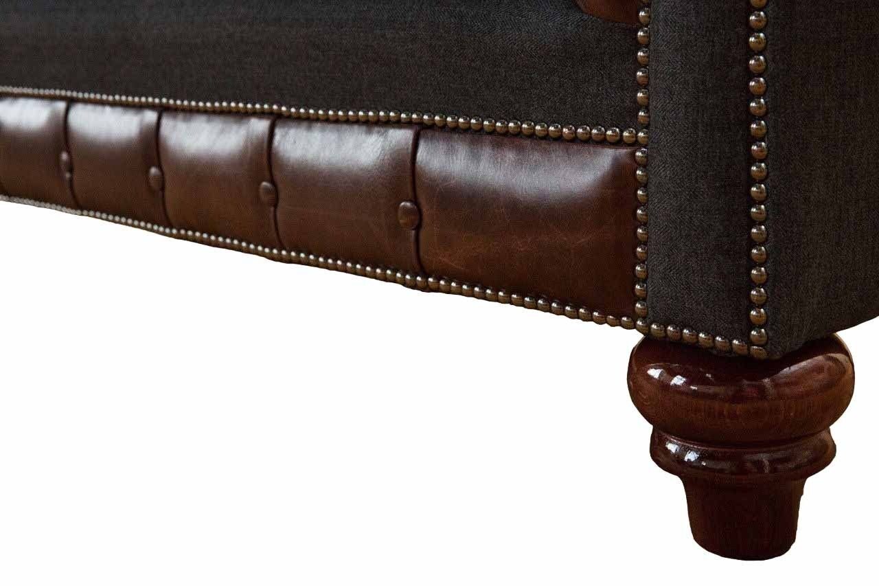 englisch Sitz, 3 Stil Europe In klassischer JVmoebel Made Sofa Braune Sofa Chesterfield Couch