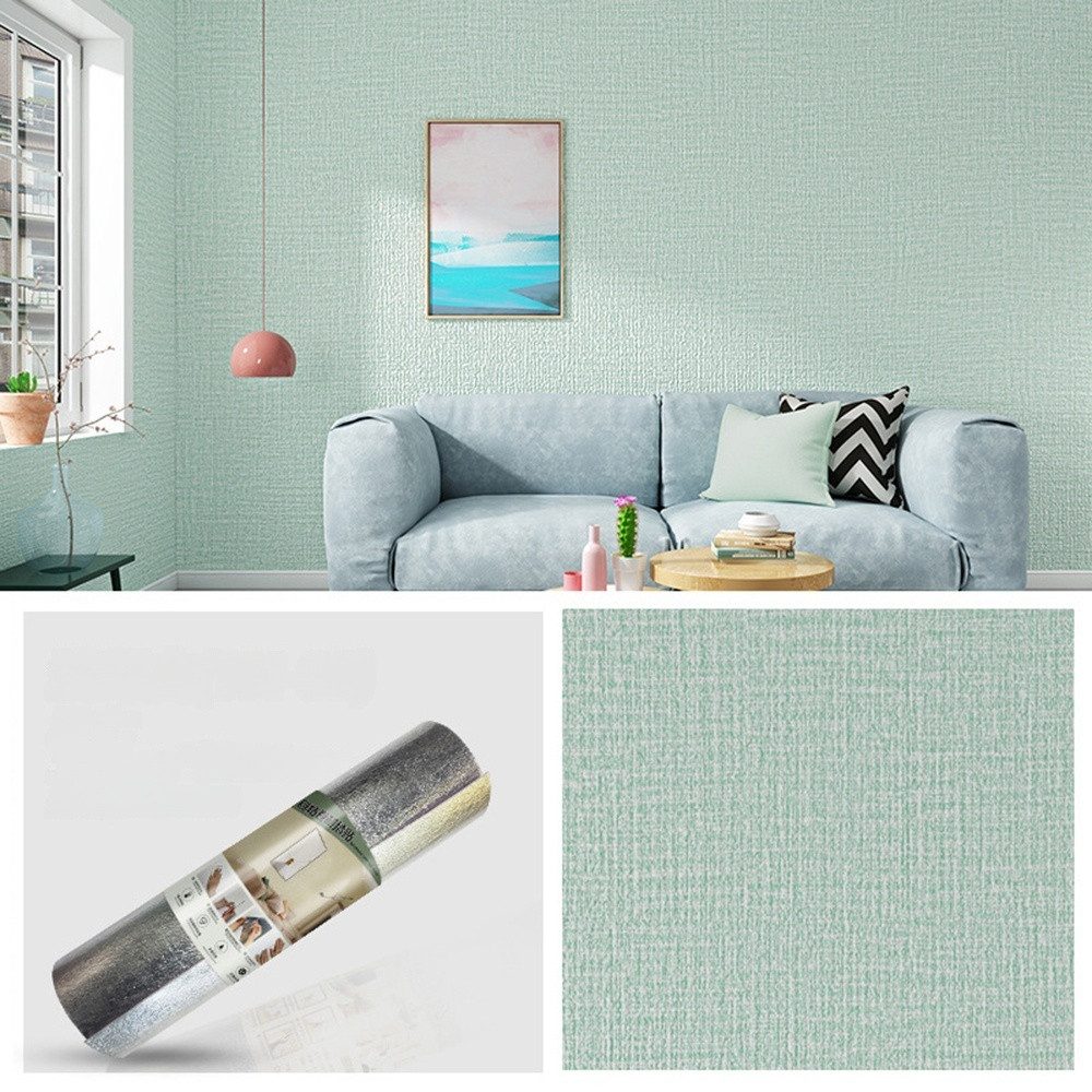 Coonoor Fliesenaufkleber Strukturierte Leinen Tapete, Selbstklebend, Pr?gef günstig online kaufen