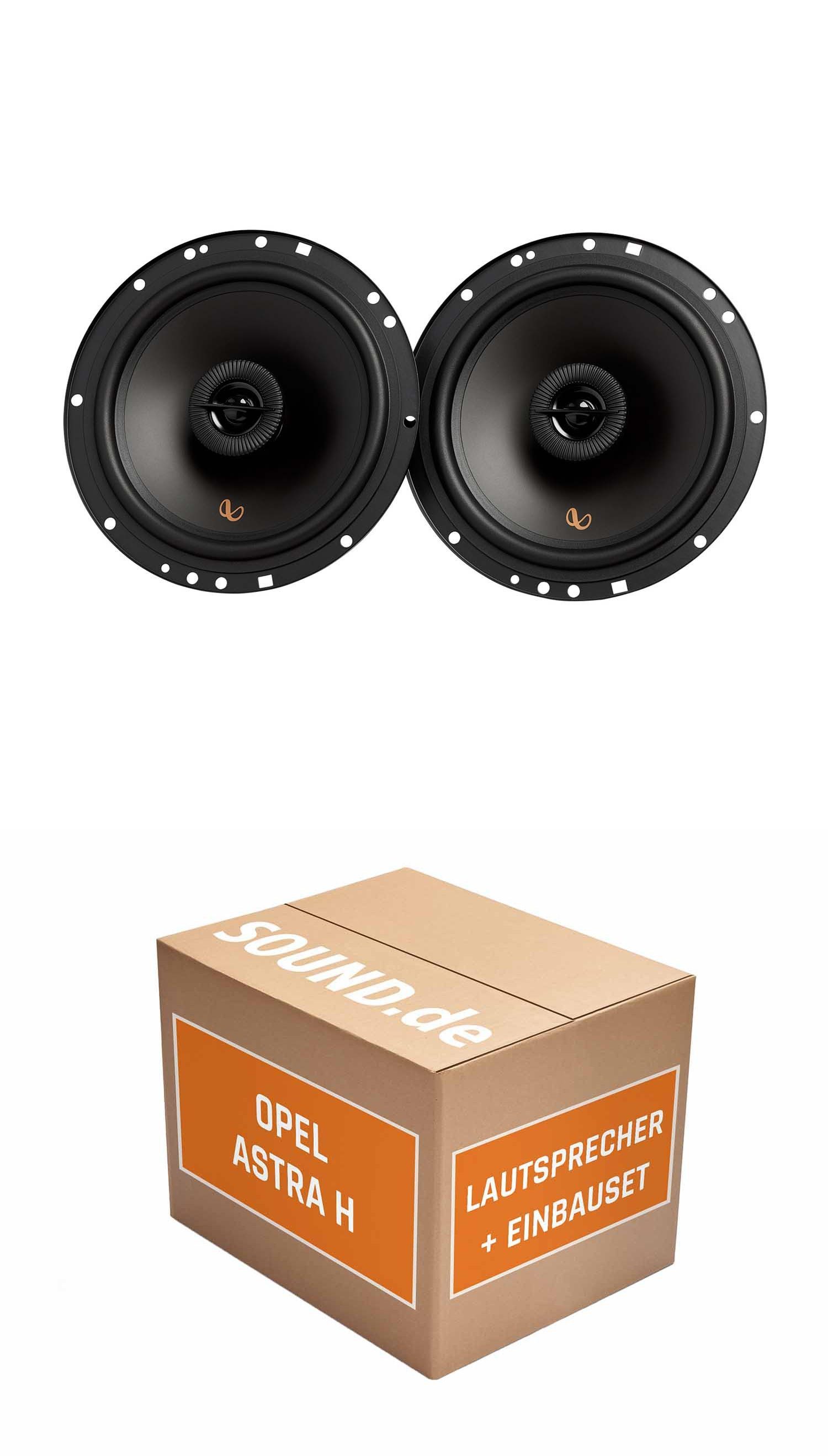 JUST SOUND best choice for caraudio Lautsprecher Boxen Einbauset Infinity Alpha 603F Opel Astra H Auto-Lautsprecher (60 W)