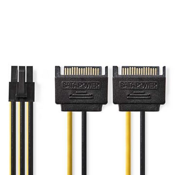 Nedis NEDIS Interne Stromkabel 2x SATA 15-poliger Stecker PCI Express B... Computer-Kabel