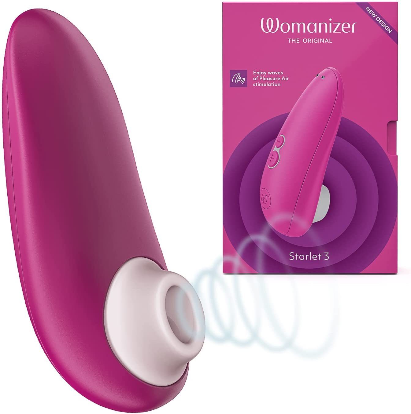 Womanizer Klitoris-Stimulator Starlet 3, Pleasure Air Technologie, Wasserdicht (IPX7) Pink