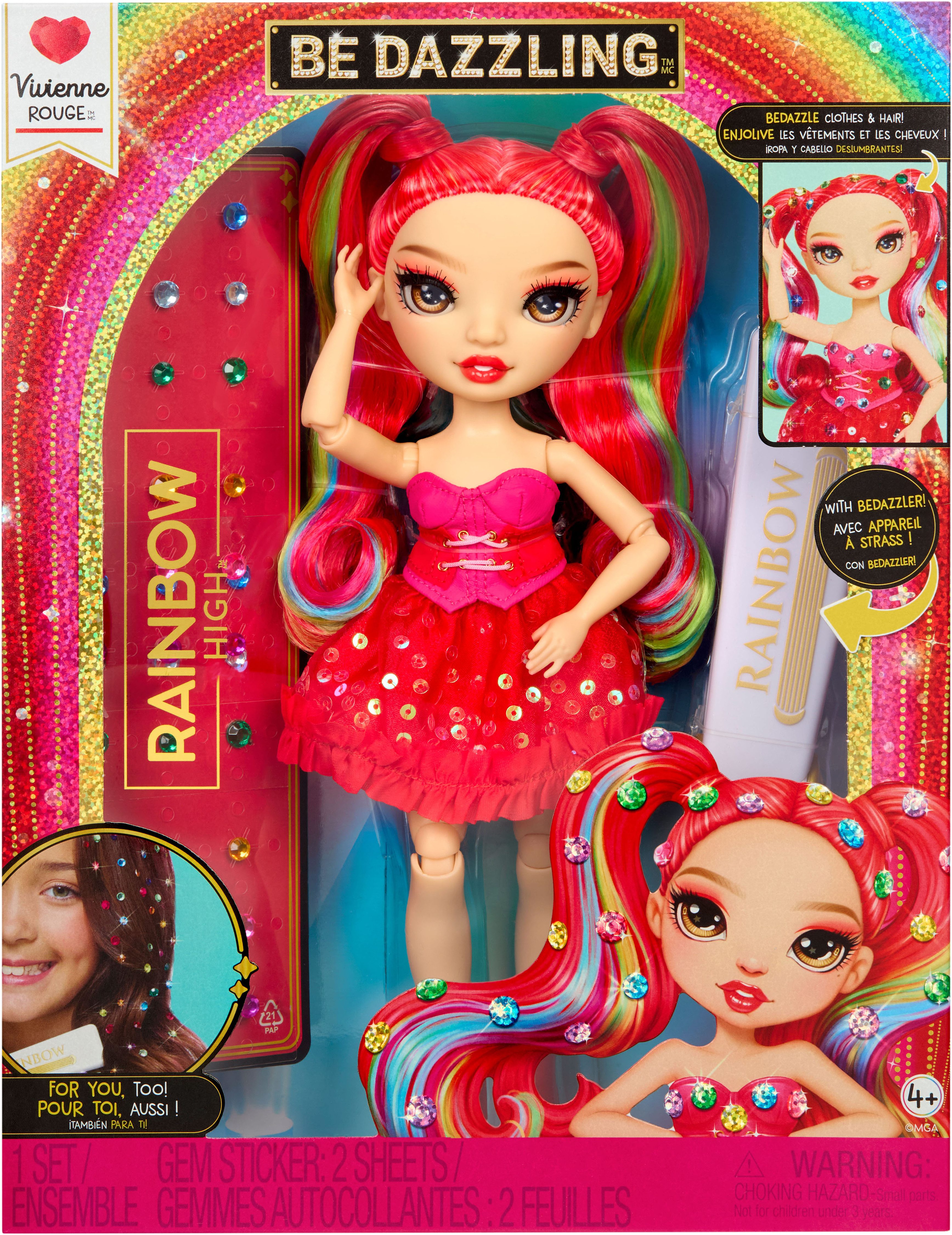 Rainbow High Anziehpuppe Rainbow High Be Dazzling Fashion Dolls- Vivienne Rouge