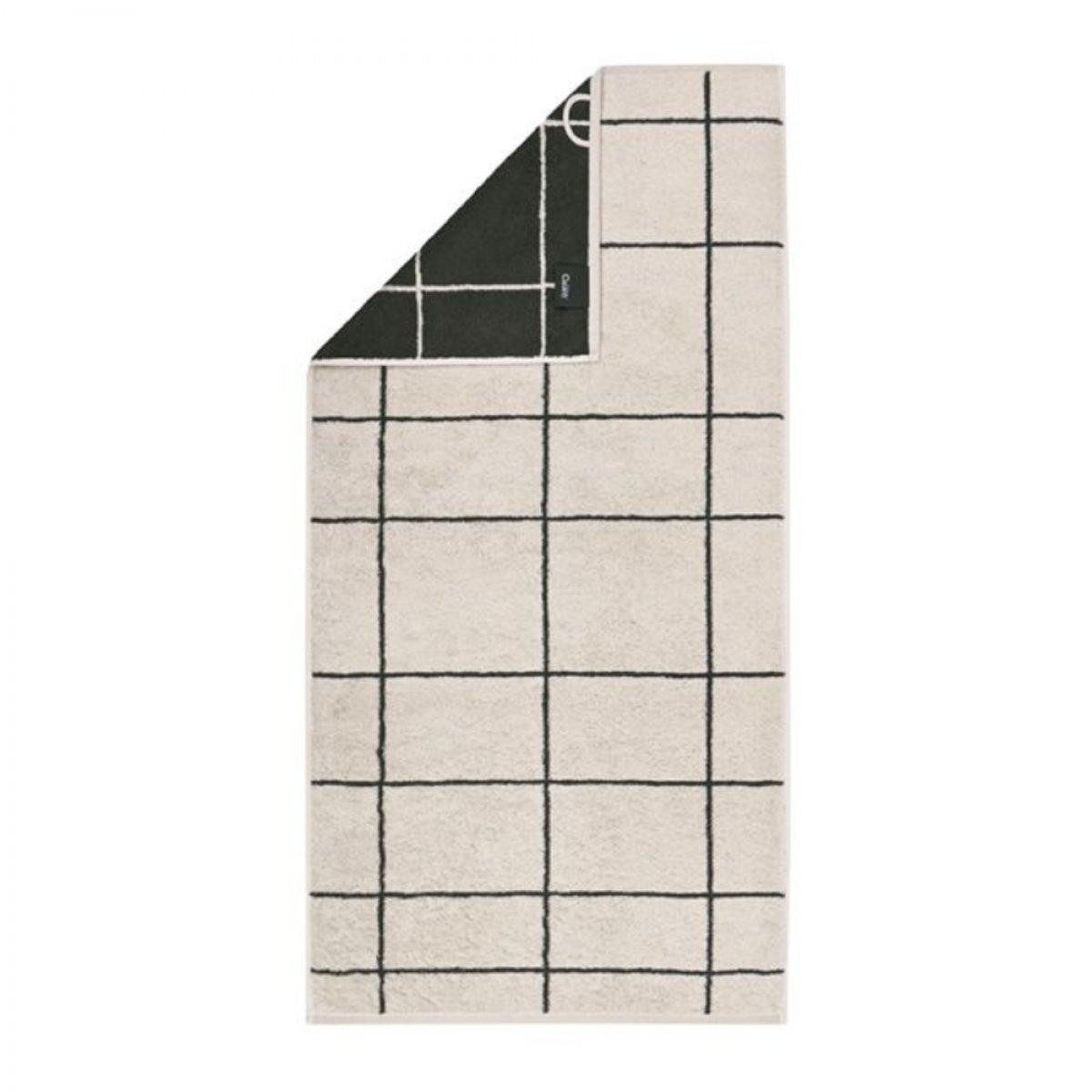 Cawö Badetücher Handtuch Atelier Lines Karo Beige (50x100 cm)