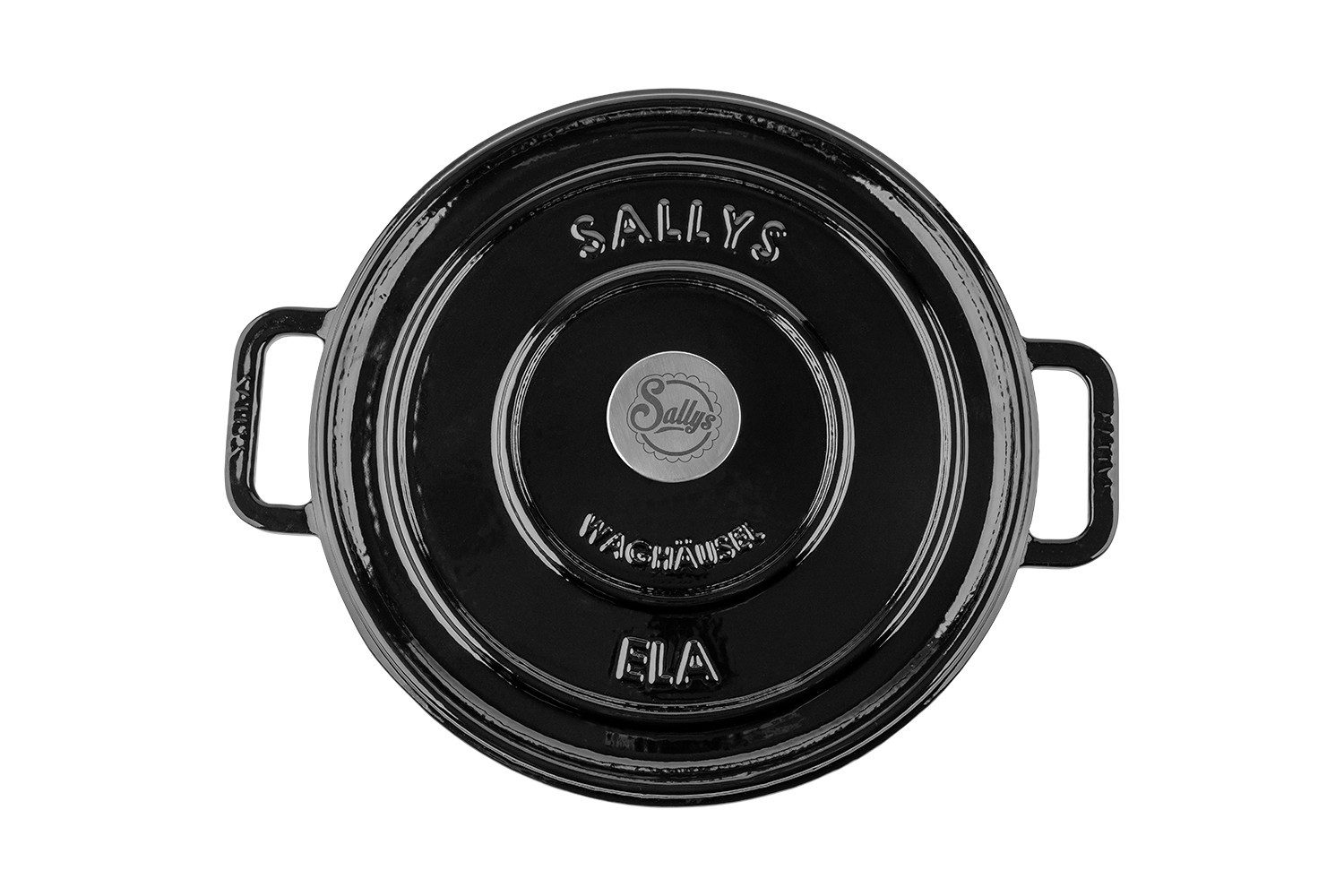 Sallys Schmortopf Vielseitiger Gusseisentopf ELA, ideal für Brot, Braten & Familienküche, Vollgusseisen mit hochwertiger Emaille-Beschichtung (inklusive Deckel, langlebig und ofenfest bis 250 °C), Gusseisentopf, Ø 29 cm / 5 l, Gusseisen mit Emaille, rund