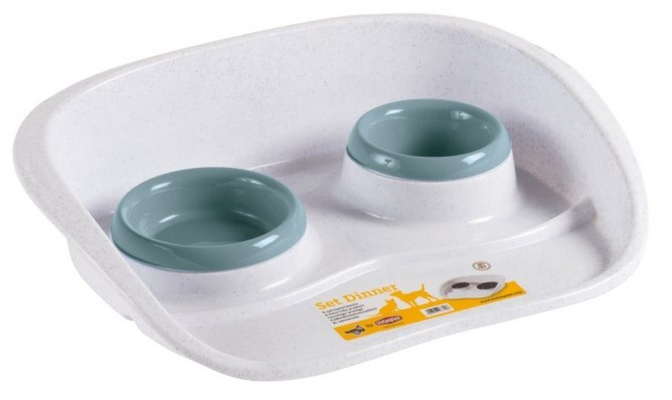 Kerbl Futterstation Futterbar mit 2 Näpfen 46 cm x 35 cm 80514