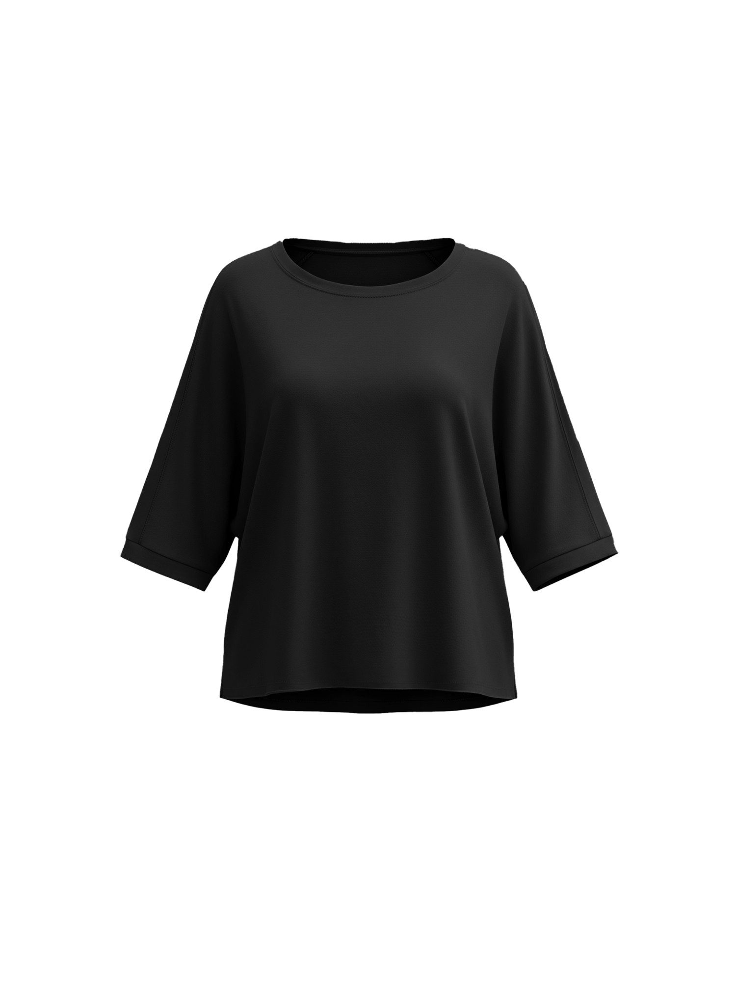 T-Shirt Damen Oversized Cropped Shirt Rundhals Casual Oberteil