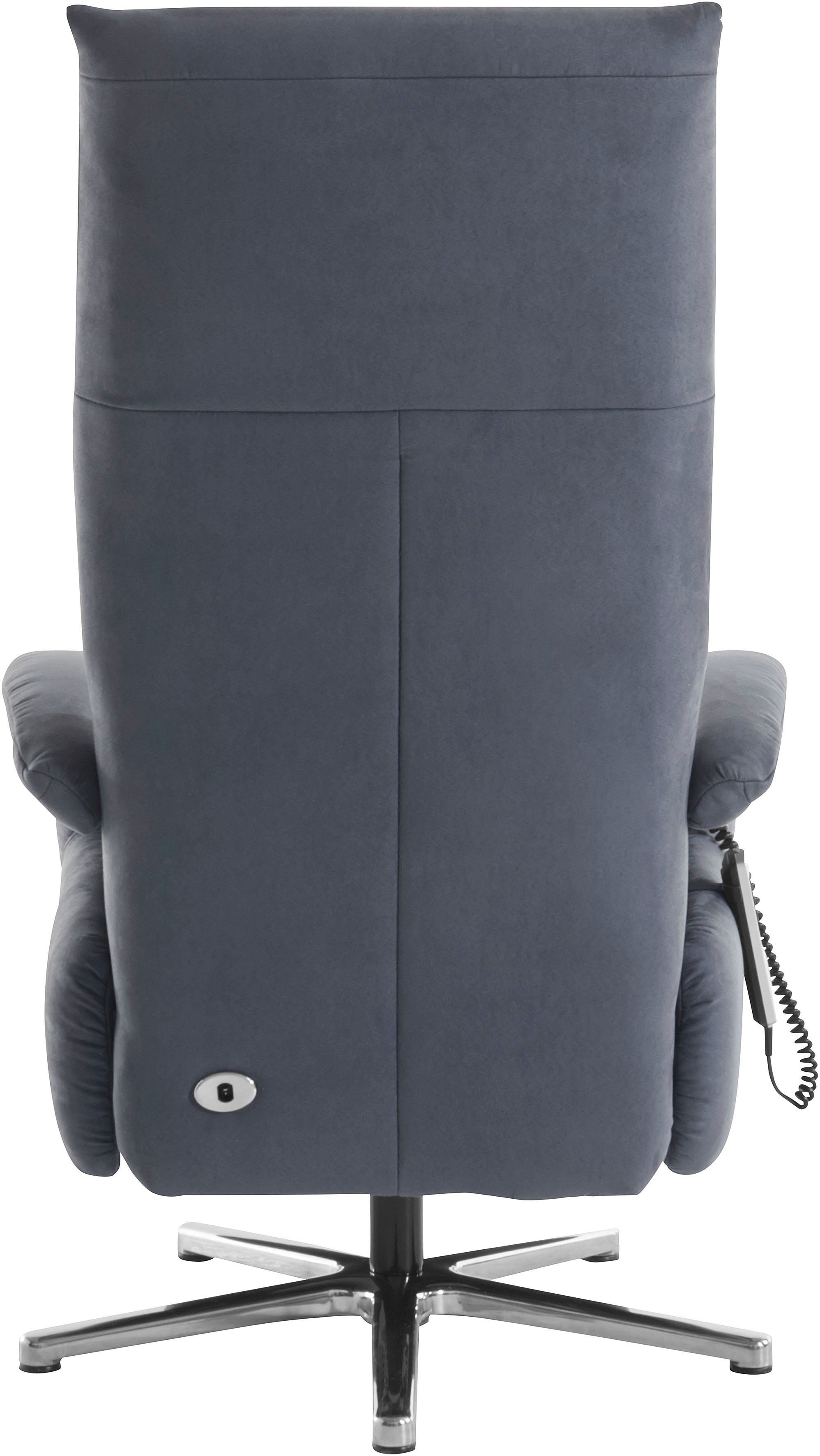 sit&more TV-Sessel Tycoon mit Kopfteilverstellung und 360° Drehfunktion, wahlweise manuell oder elektrischer Funktion, auch mit Akku (kabellos)