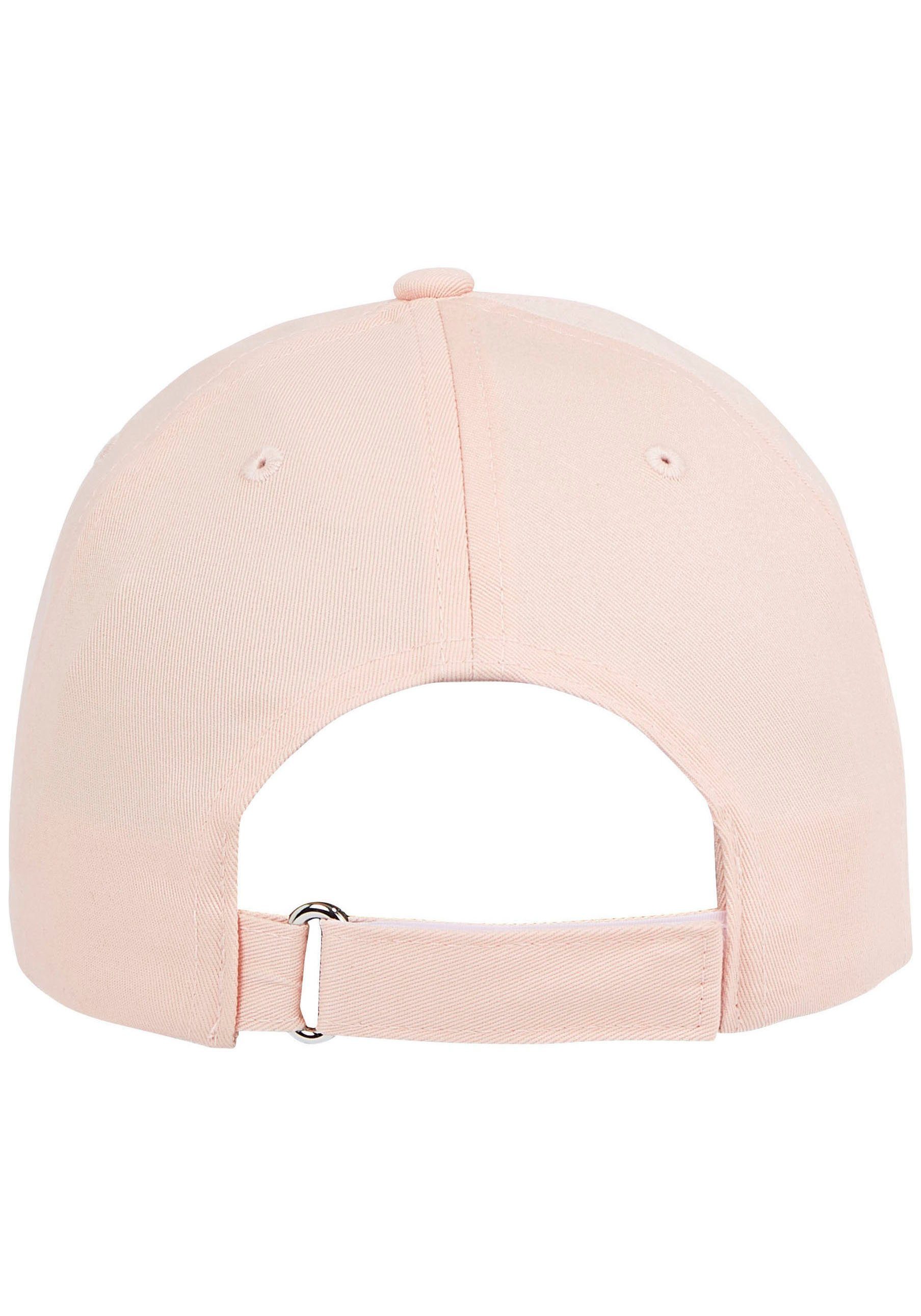 Tommy Hilfiger Baseball Cap TOMMY CAP Sepia TWIST Pink dezentem Branding mit