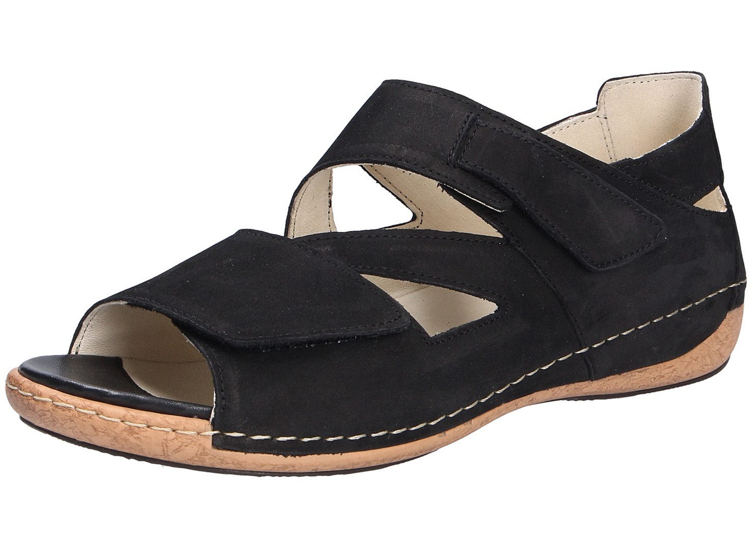 Waldläufer Waldläufer Damen Sandale schwarz Größe Sandale