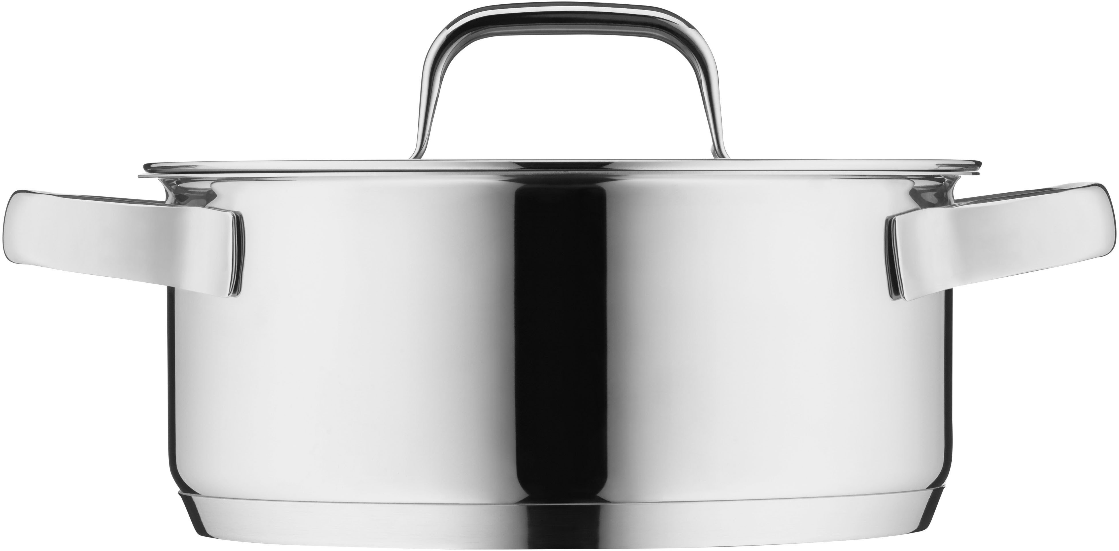 WMF Bratentopf Compact Cuisine, Cromargan® Edelstahl Rostfrei 18/10 (2-tlg), wärmeduzierende Hohlgriffe, Innenskalierung, Schüttrand