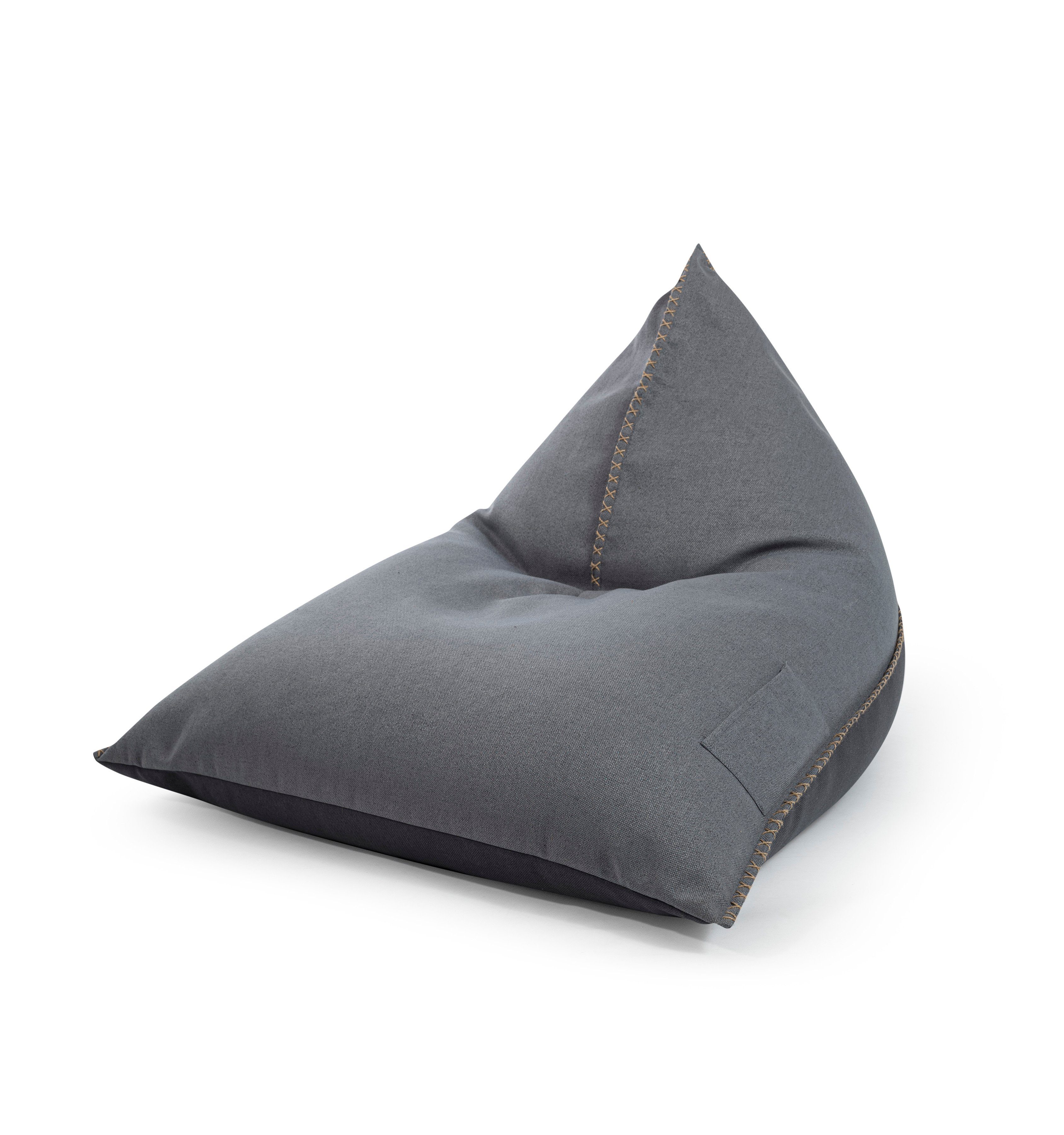 Magma Sitzsack 115x90x110cm Sitting Sitzsack Mittelgrau Point