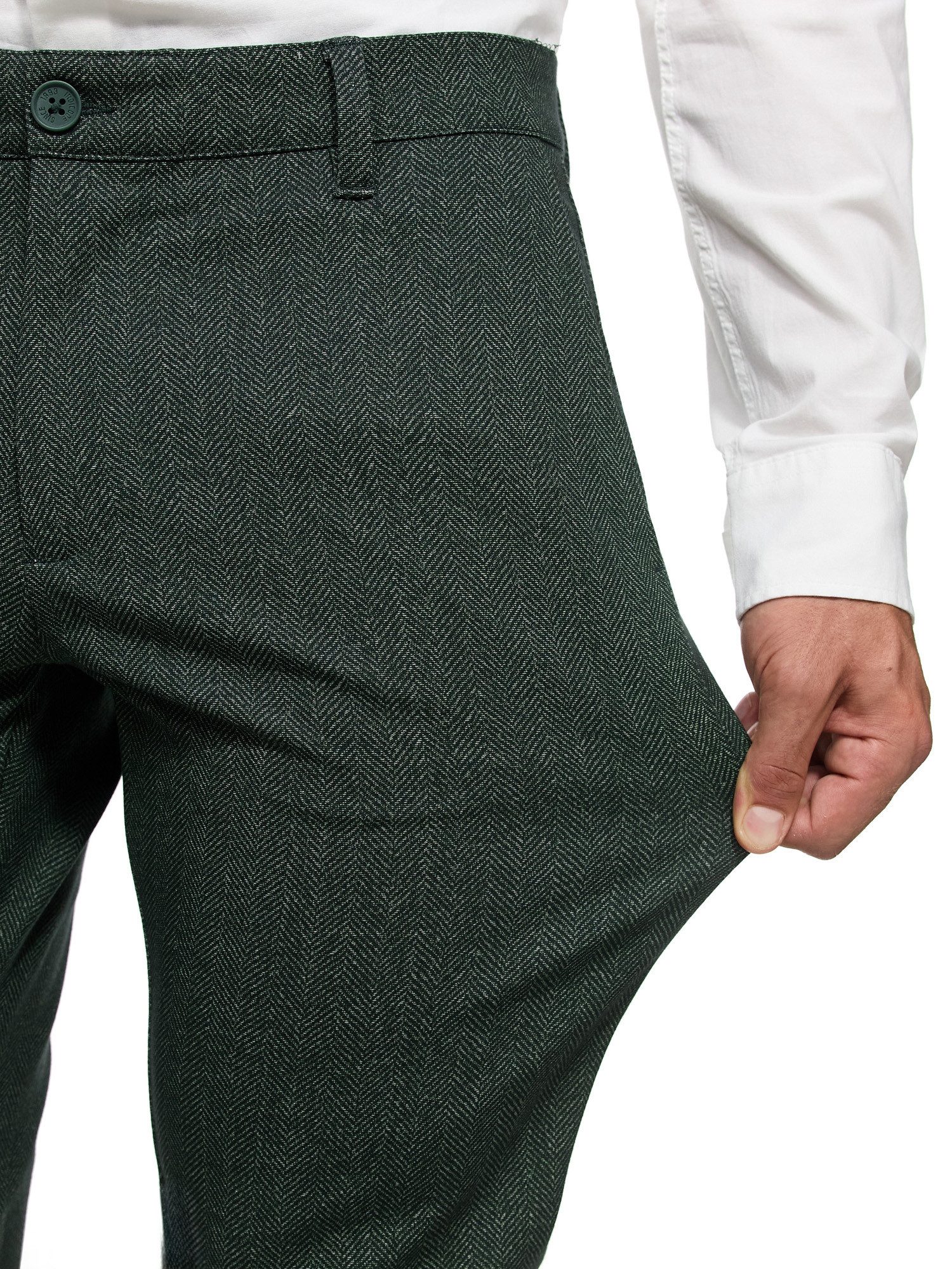 INDICODE Chinohose Herren Rodekro Chino Hose Herrenhose Performance Pants mit 4 Taschen – Bild 2 von 5