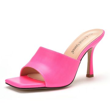 jalleria High-Heel-Sandalen Hausschuhe Elegante Damensandalen einfarbige High-Heel-Sandalette