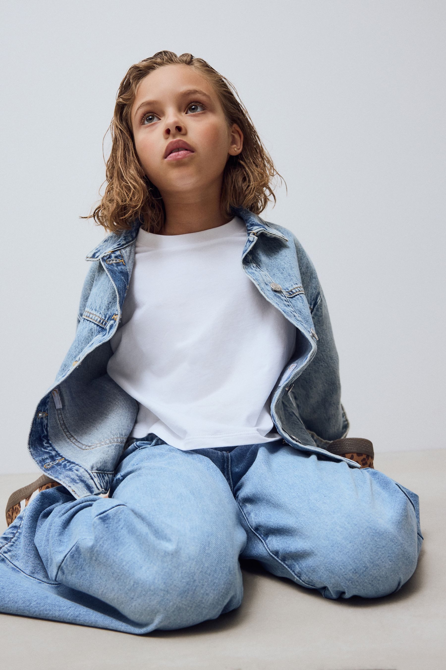 Next Weite Jeans Weite Jeans aus 100 % Baumwolle (1-tlg)