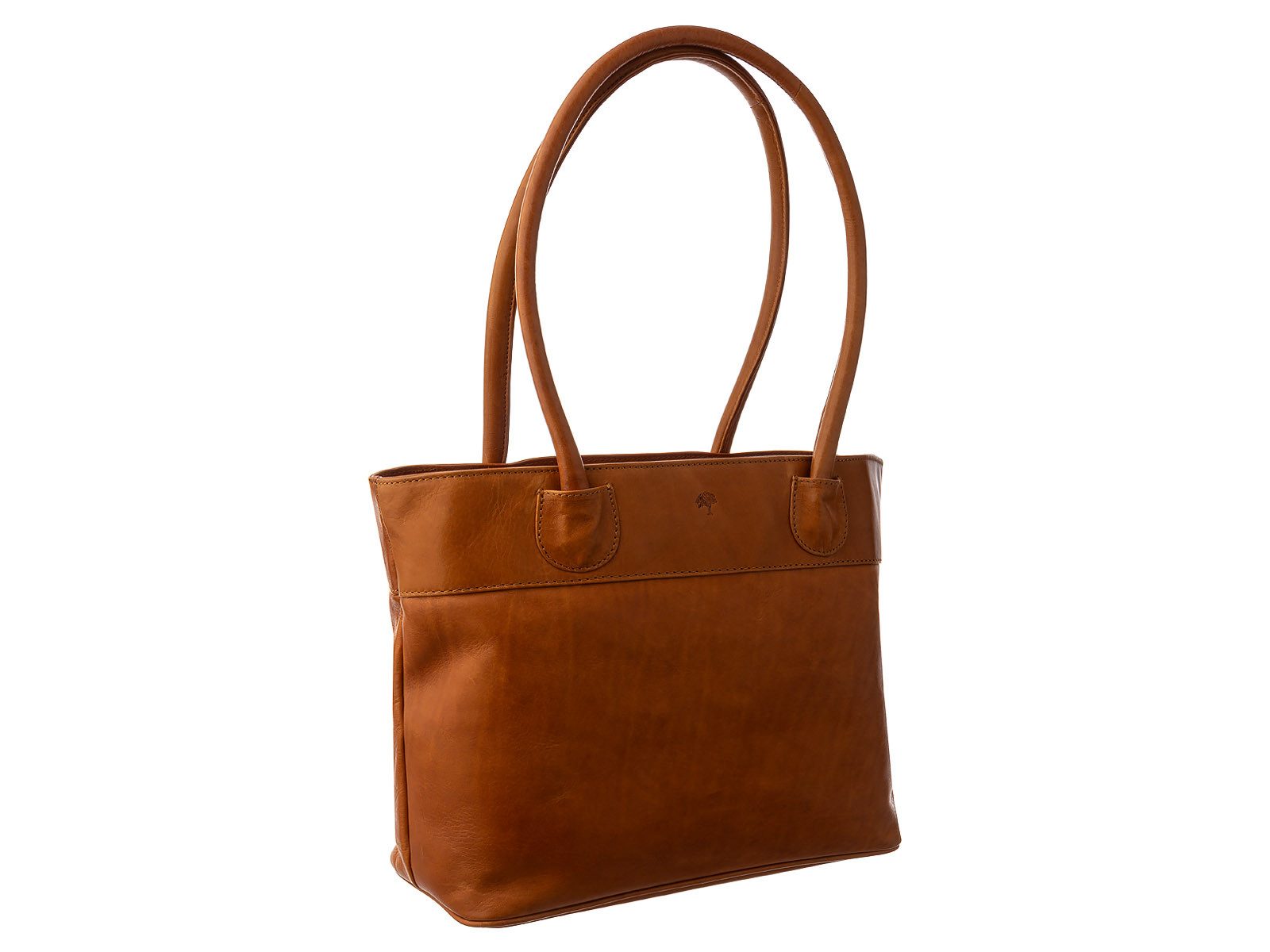 Prato Shopper LM Vivek K401 Shopper Leder light cognac (1-tlg), Leder