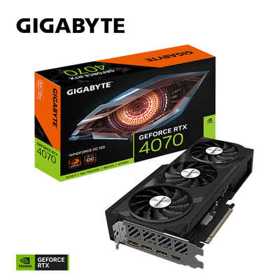 Gigabyte GeForce RTX 4070 WINDFORCE OC 12G Grafikkarte (12 GB, GDDR6X)