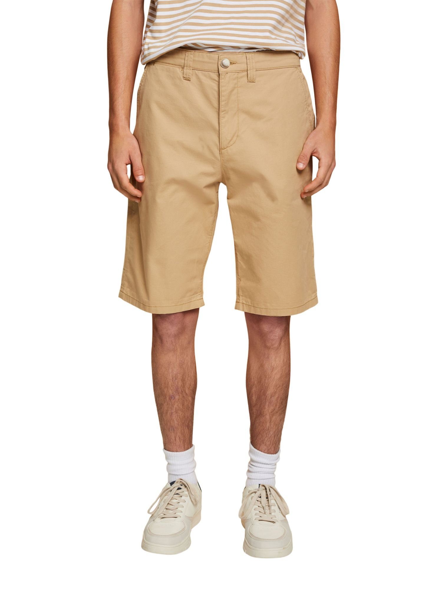LIGHT Baumwolle Shorts Shorts im BEIGE Chino-Style Esprit nachhaltiger aus (1-tlg)