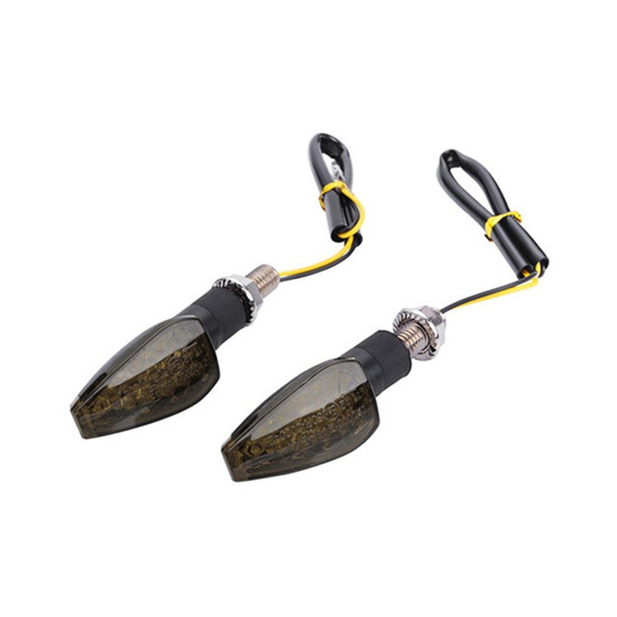 Lumitecs Blinker LED Blinker Motorrad RP12 E-Prüfzeichen 2 Stück getönt sw