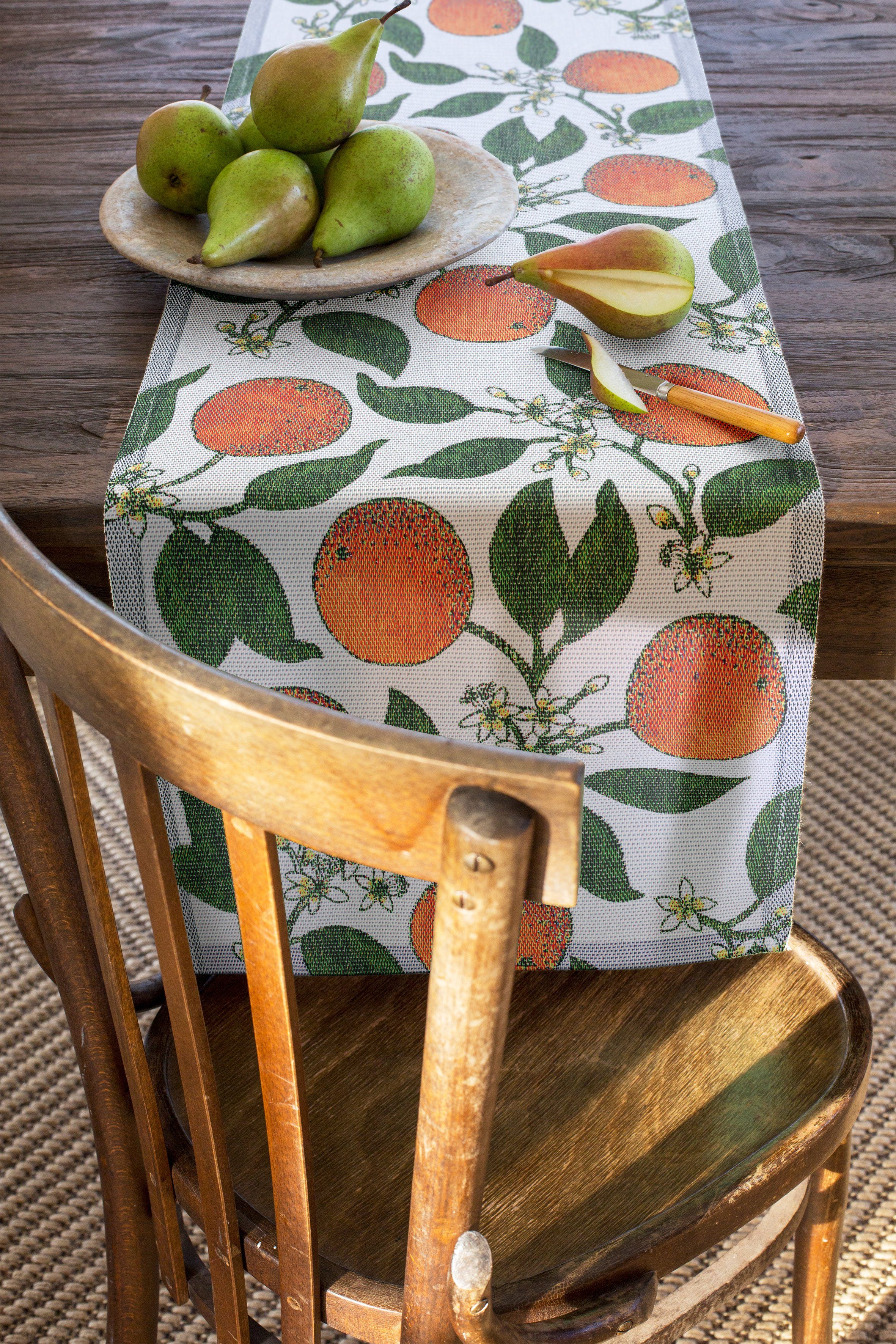 Ekelund Tischläufer Tischläufer Apelsiner 35x120 cm, gewebt Pixel (6-farbig)