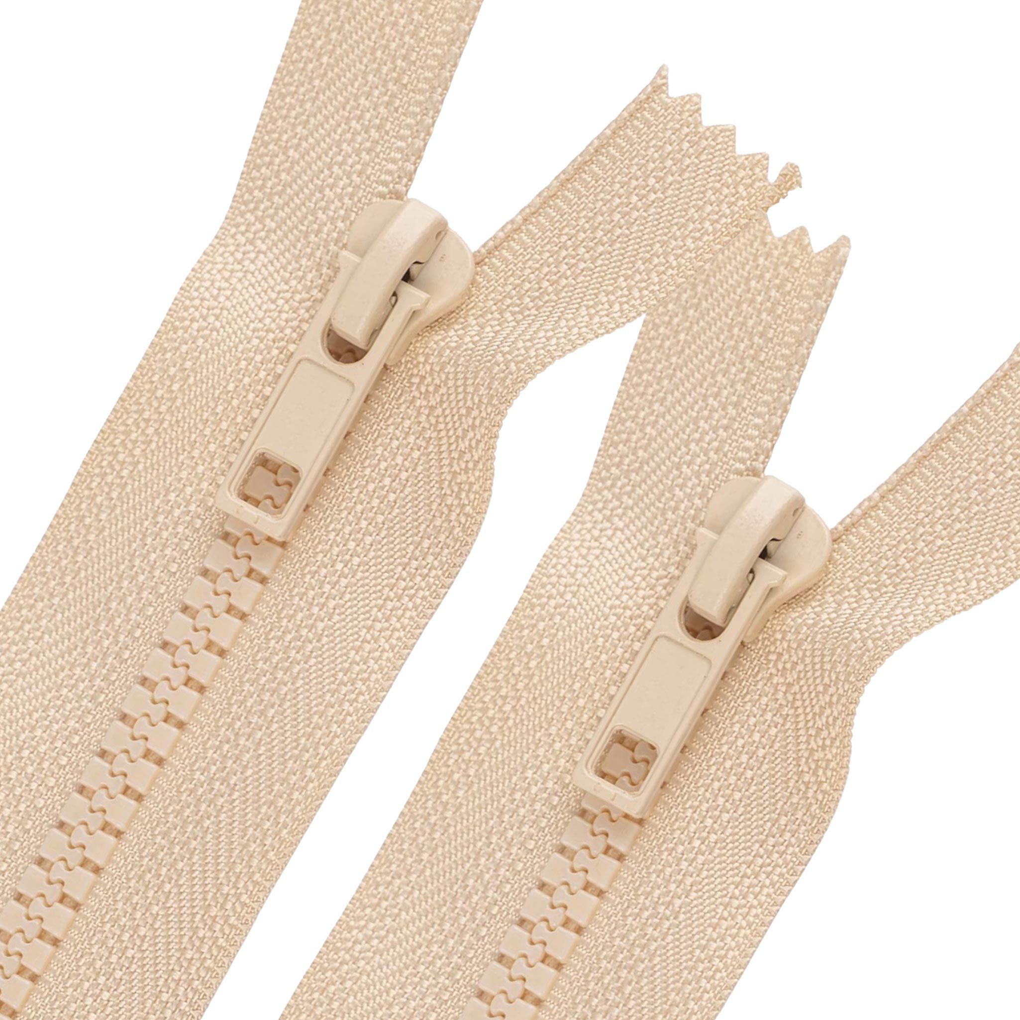 Reißverschluss 2 Reißverschlüsse Profil 5mm 16 cm unteilbar, Autolock, Farbwahl