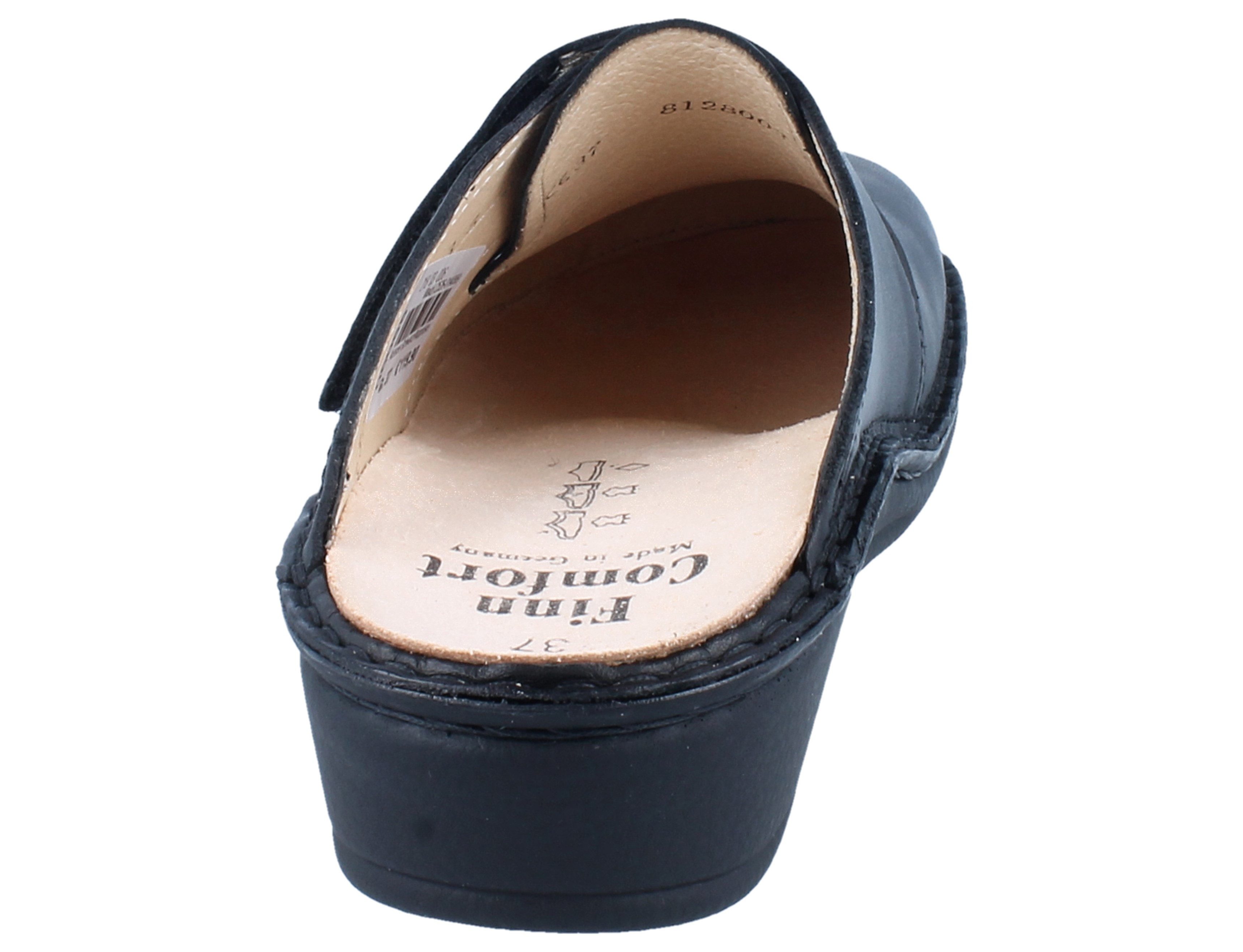 Finn Comfort FINN COMFORT Aussee Damen Clog schwarz Glattleder - Größe: 37 Clog Wechselfußbett