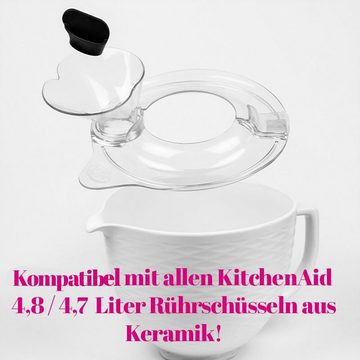 Kitty Professional Küchenmaschinen Zubehör-Set Profi-Spritzschutz kompatibel mit KitchenAid 4,8/4,3L Schüsseln