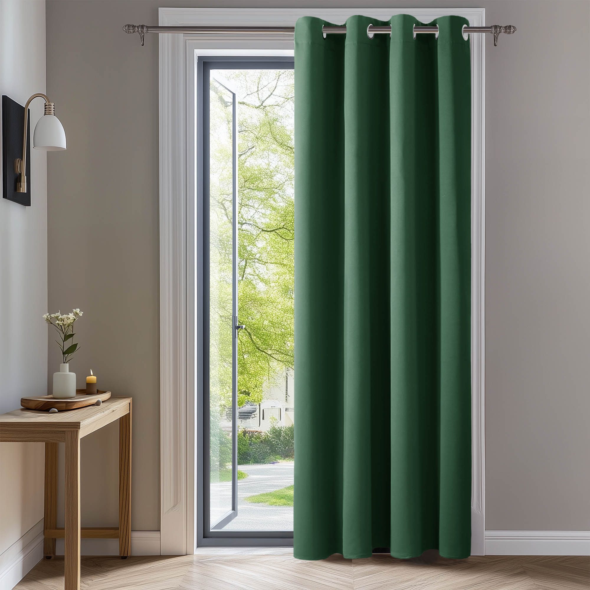 Deconovo Verdunkelungsvorhang Blickdichter Vorhang mit Ösen Gardinen Wohnzimmer 1 Stück, Verdunkelung Lärmschutz Thermogardine Dicke Vorhänge Kälteschutz