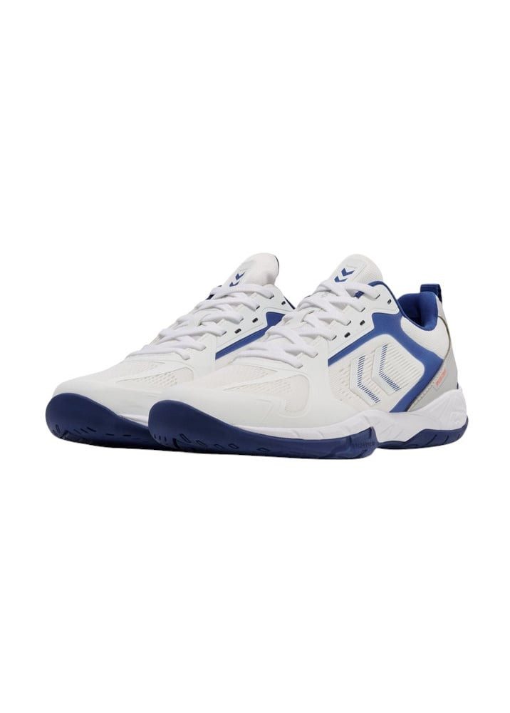 hummel Hallen-Indoorschuhe Speed Court weiss/blau Herren Badmintonschuh