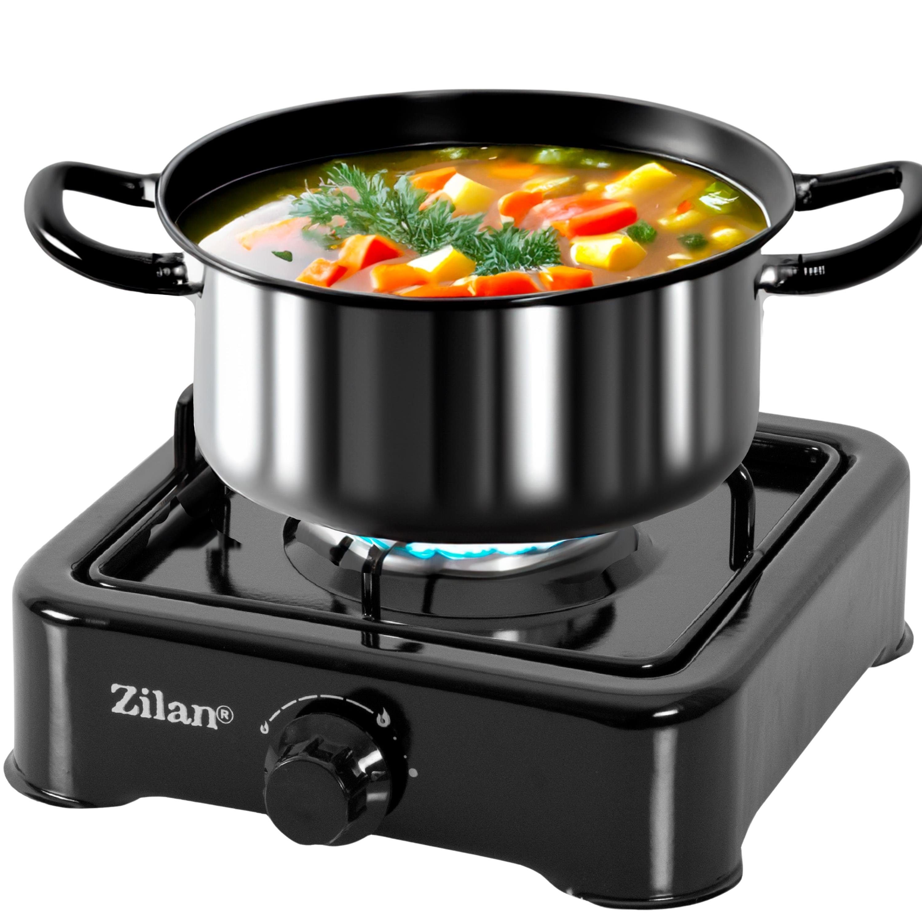 Zilan Gaskocher ZLN-0018, (Set), Nutzbar mit Butan / Propan - Gas oder LPG-Mischung (Flüssiggas)