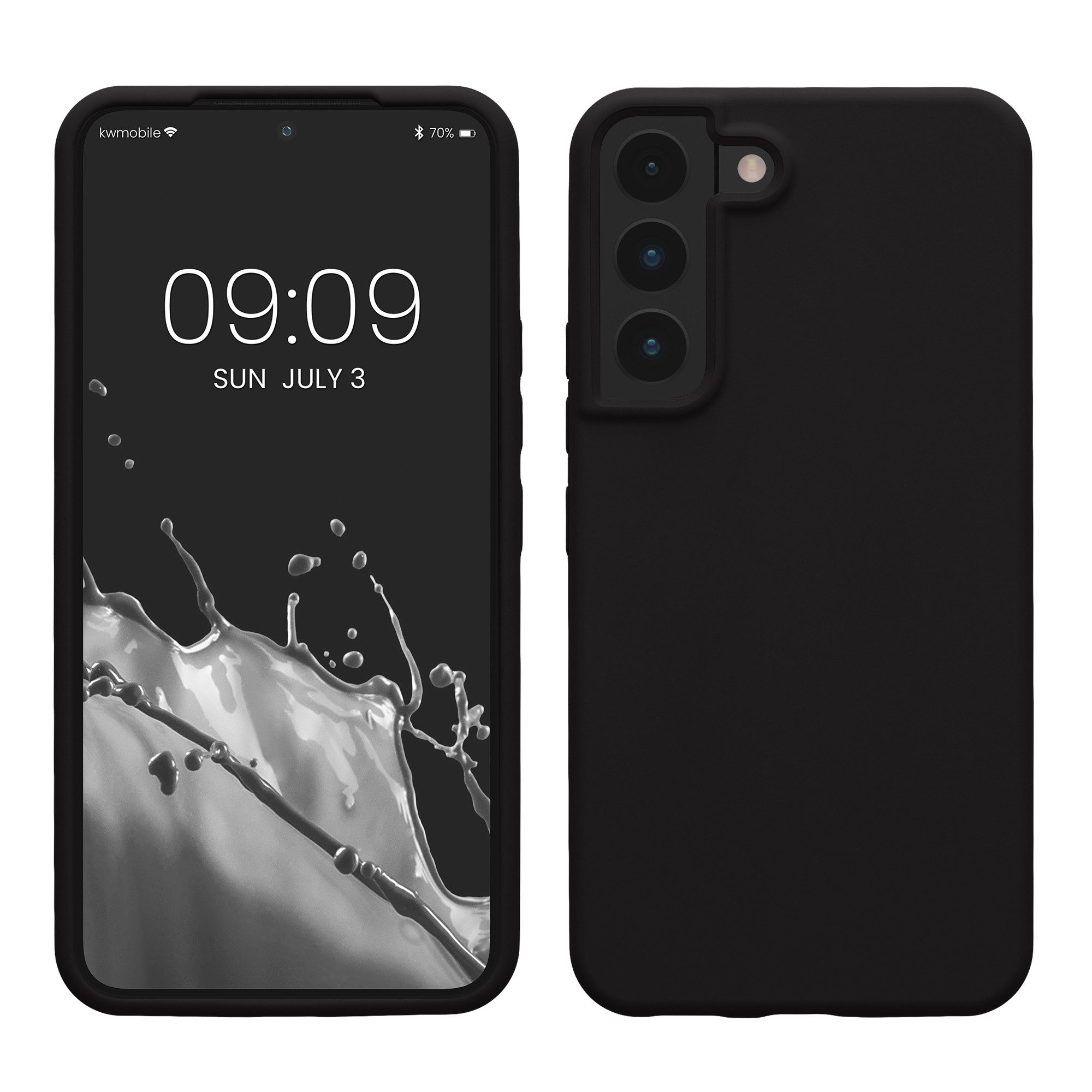 kwmobile Handyhülle Schutzhülle für Samsung S22 Hülle Silikon Case Handyhülle S22, Handyhülle Samsung S22 weiche Oberfläche mit kabellosem Laden