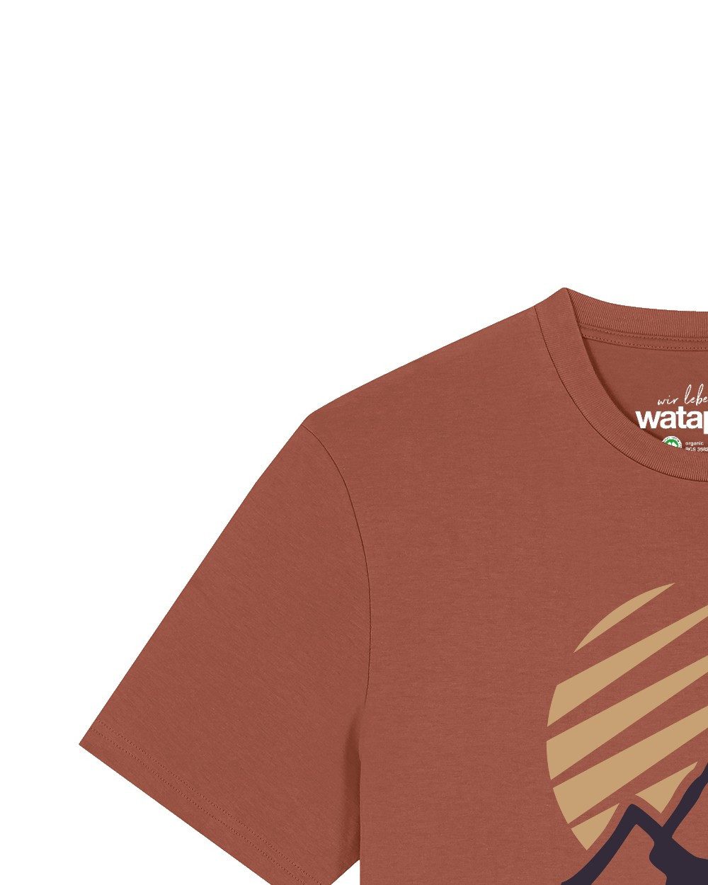 wat? Apparel T-Shirt Mountain and Sun