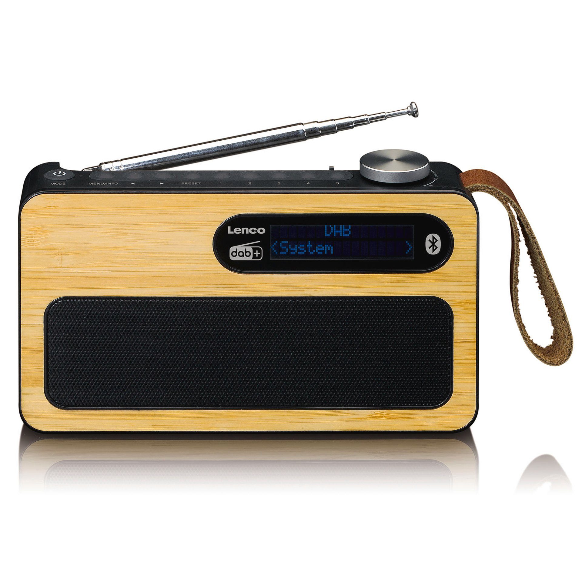 Lenco PDR-040 tragbares DAB+/ FM Radio mit Bluetooth Digitalradio (DAB)  (Digitalradio (DAB), FM-Tuner)