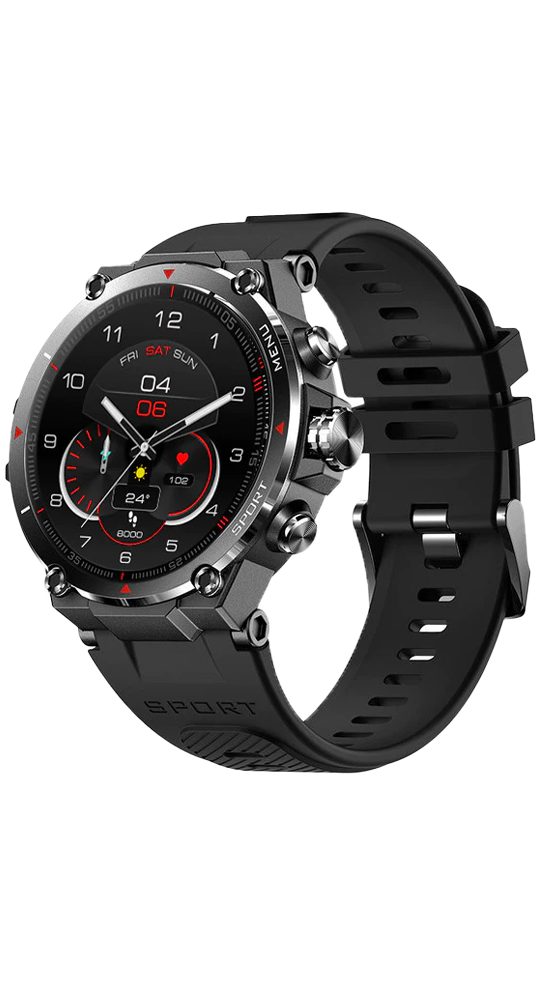 Knauermann GPS 2 (2023) Smartwatch (3,4 cm/1,32 Zoll), inkl. Ladekabel