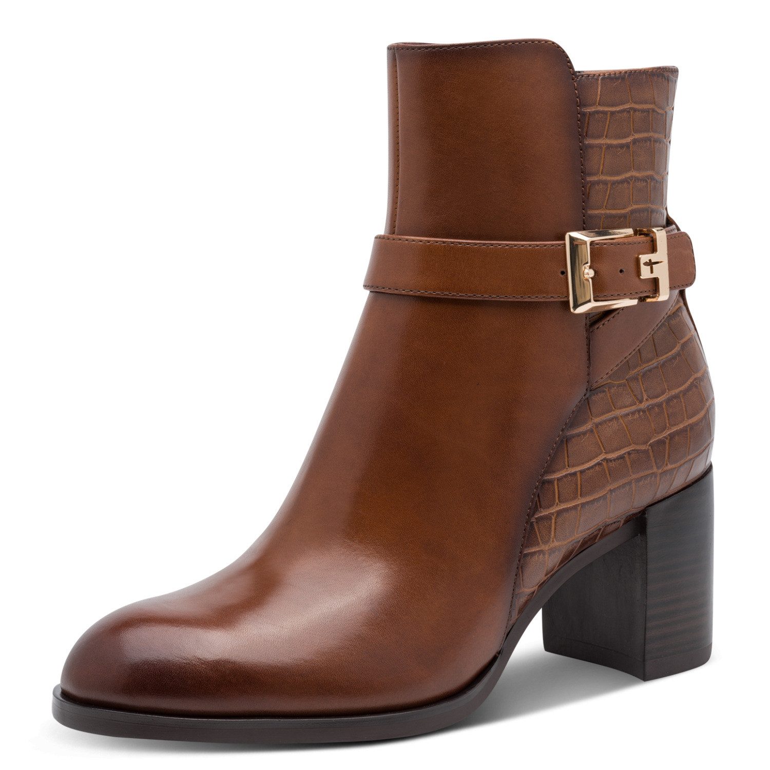 Tamaris Stiefelette Blockabsatz, Ankleboot, mit modischer Zierschnalle