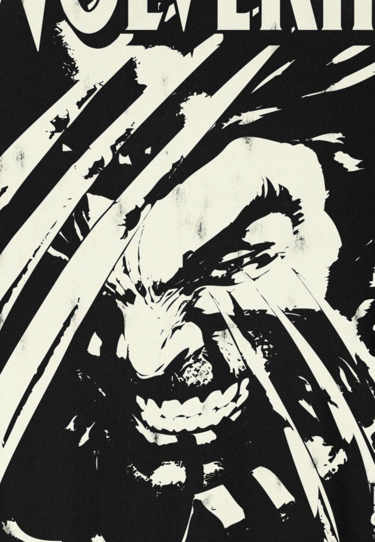 LOGOSHIRT T-Shirt Wolverine Frontprint coolem mit