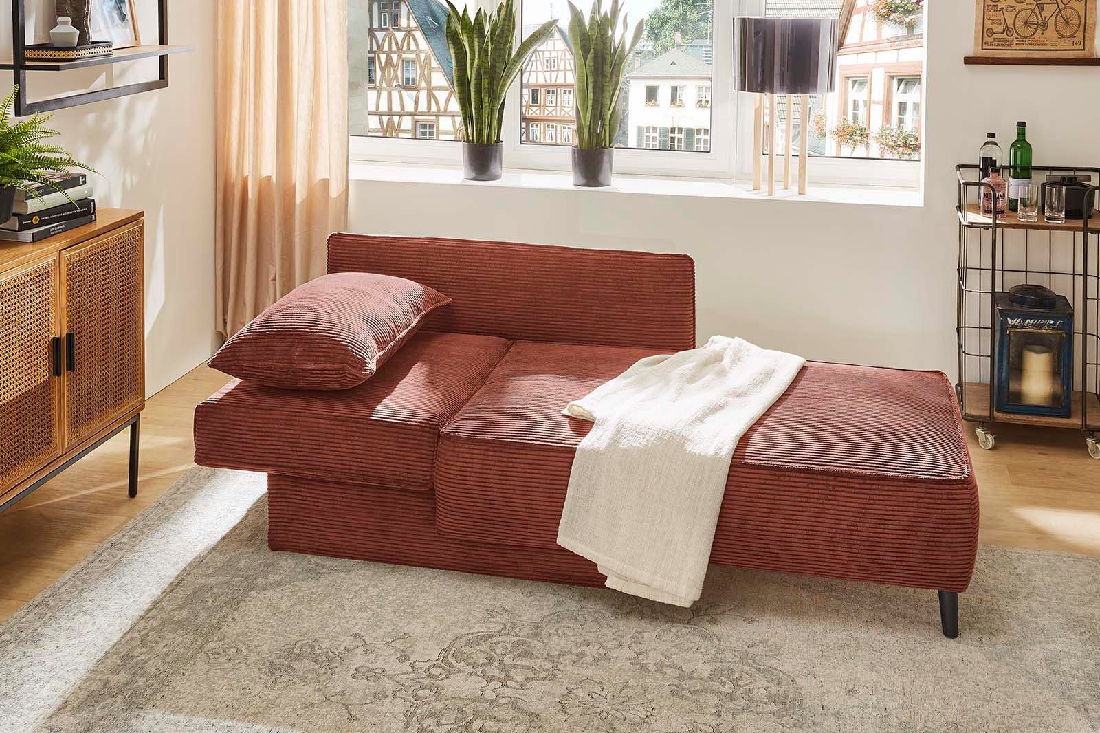 Jockenhöfer Gruppe Recamiere Rex, mit Bettfunktion und Bettkasten, Federker günstig online kaufen