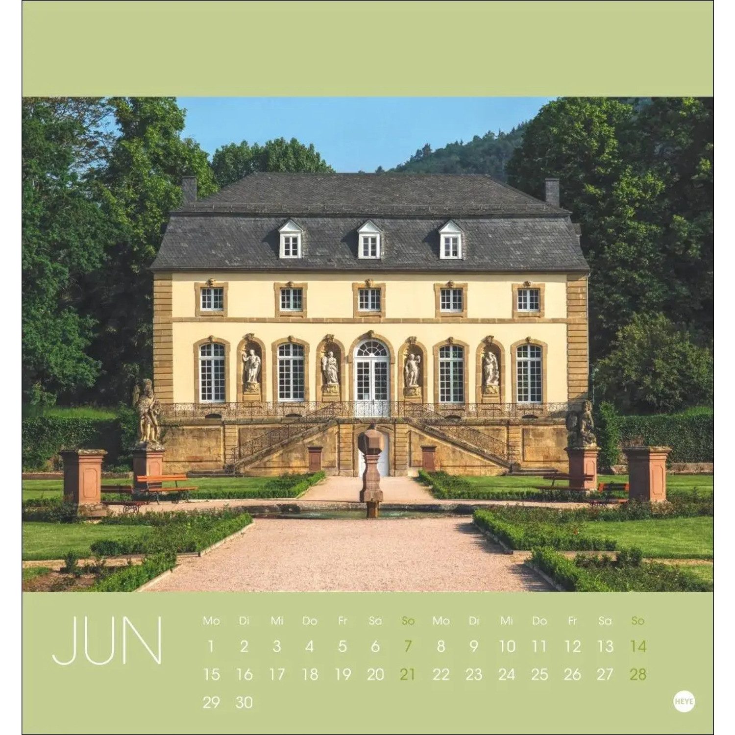 HEYE Tischkalender Luxemburg Postkartenkalender 2026