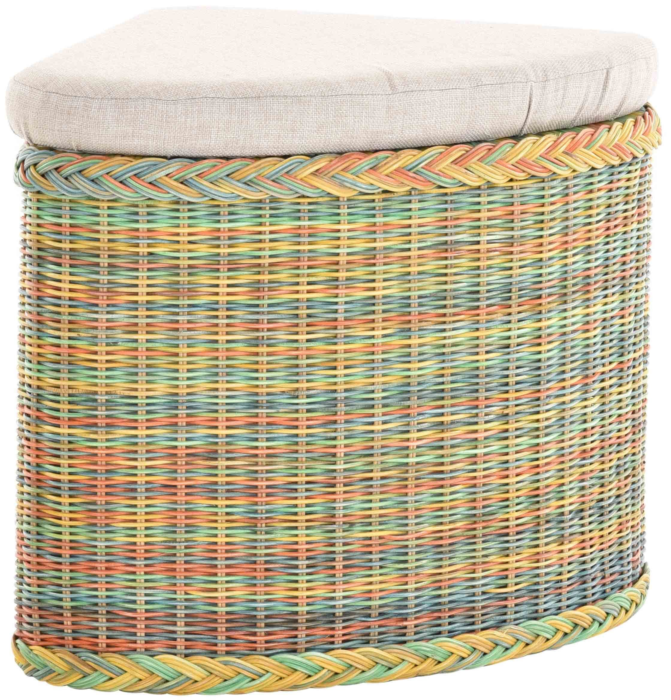 Krines Home Sitztruhe Rattan Sitzhocker mit günstig online kaufen