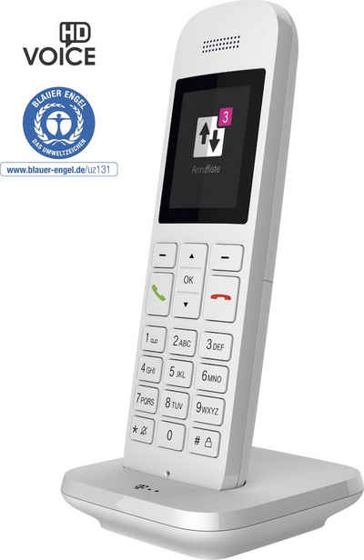 Telekom Speedphone 12 DECT-Telefon (Mobilteile: 1, LAN (Ethernet), mit HD Voice, Multifunktionstaste 5 cm Farbdisplay)