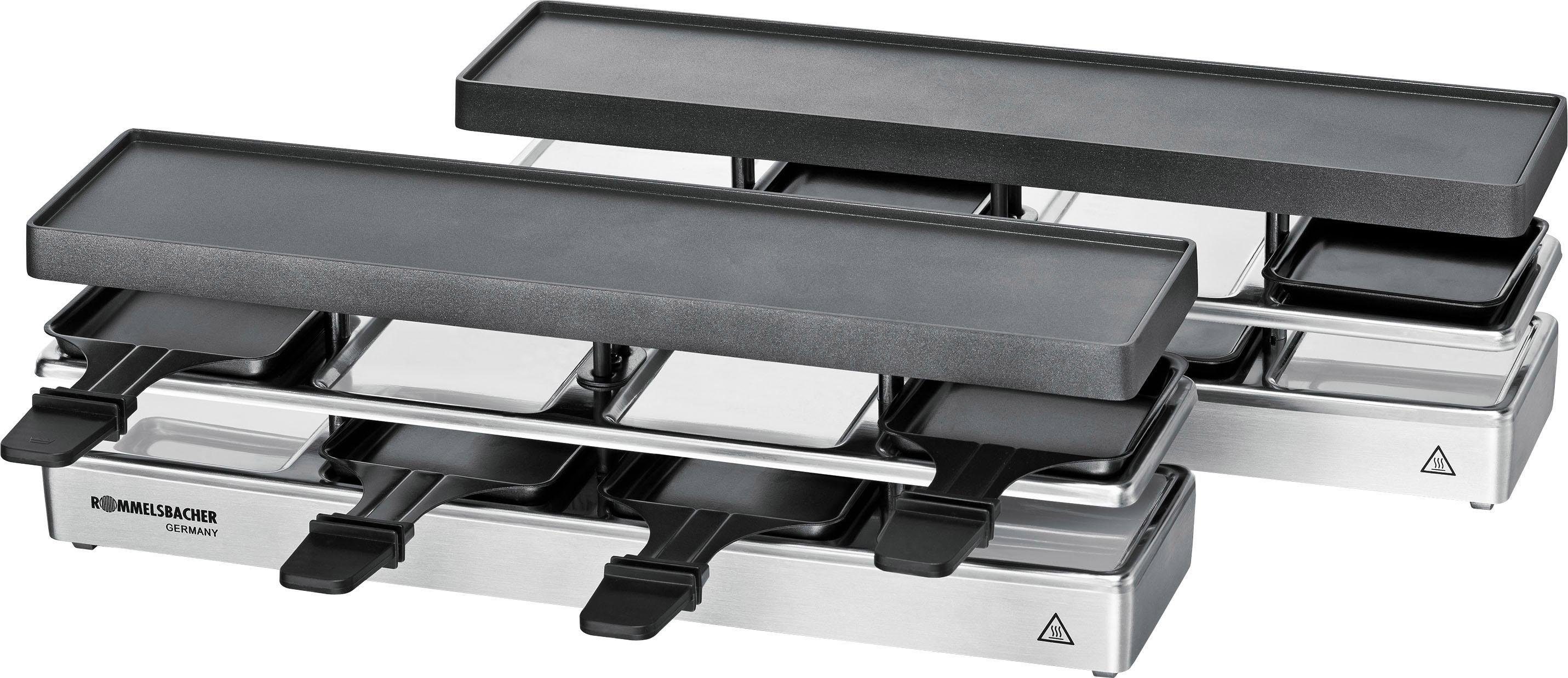 Rommelsbacher Raclette RC 1600, 8 Raclettepfännchen, 1590 W