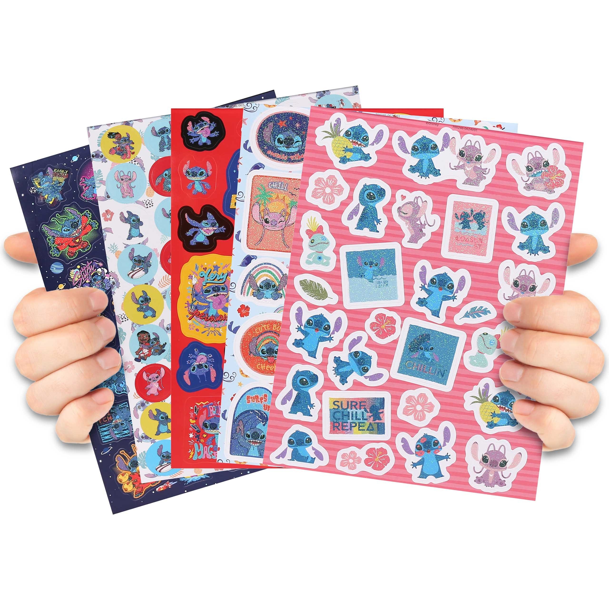 Disney Stickerbuch Disney STITCH Sticker GLITZERNDE, großes SET Stickeralbum, bunte