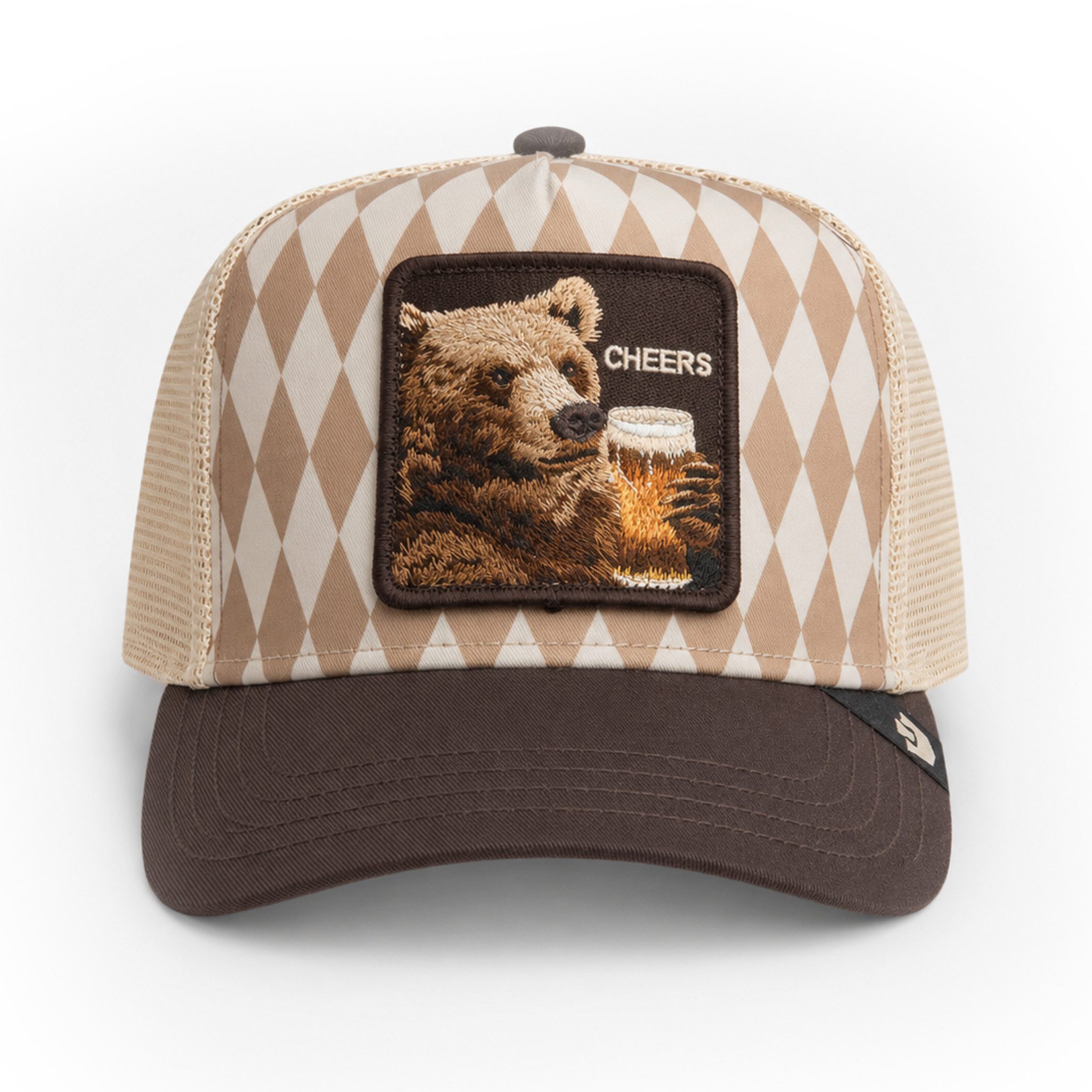 GOORIN Bros. Trucker Cap Goorin Bros. OG Trucker Cap OKTOBERFEST-SPECIAL Cheers Brown (Basecap, Basecap, Meshcap, Trucker Kappe)