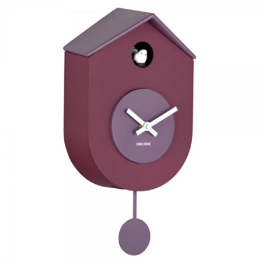 Karlsson Uhr Kuckucksuhr Wall Clock Grato Cuckoo Mauve Purple günstig online kaufen