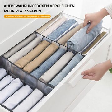 Dekorative Aufbewahrungsbox Aufbewahrungsdose Schrank Organizer Kleiderschrank mit 7 Fächern (1 St)