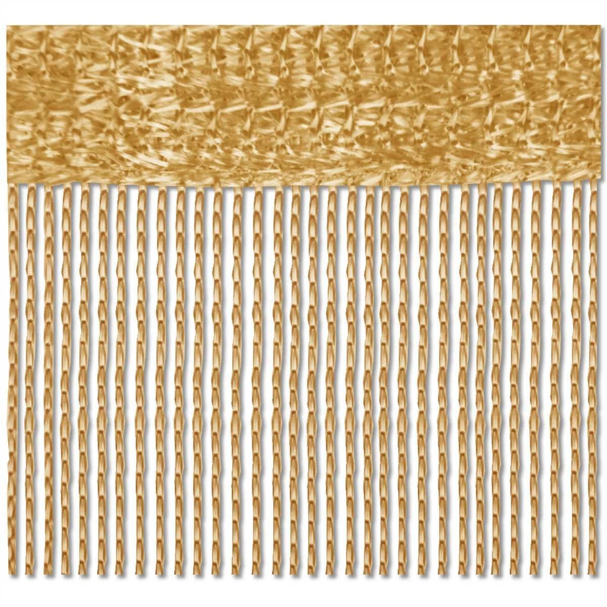 Bestlivings Vorhang, Stangendurchzug, halbtransparent, Fadengardine mit Stangendurchzug in 140cm x 240cm (BxL)