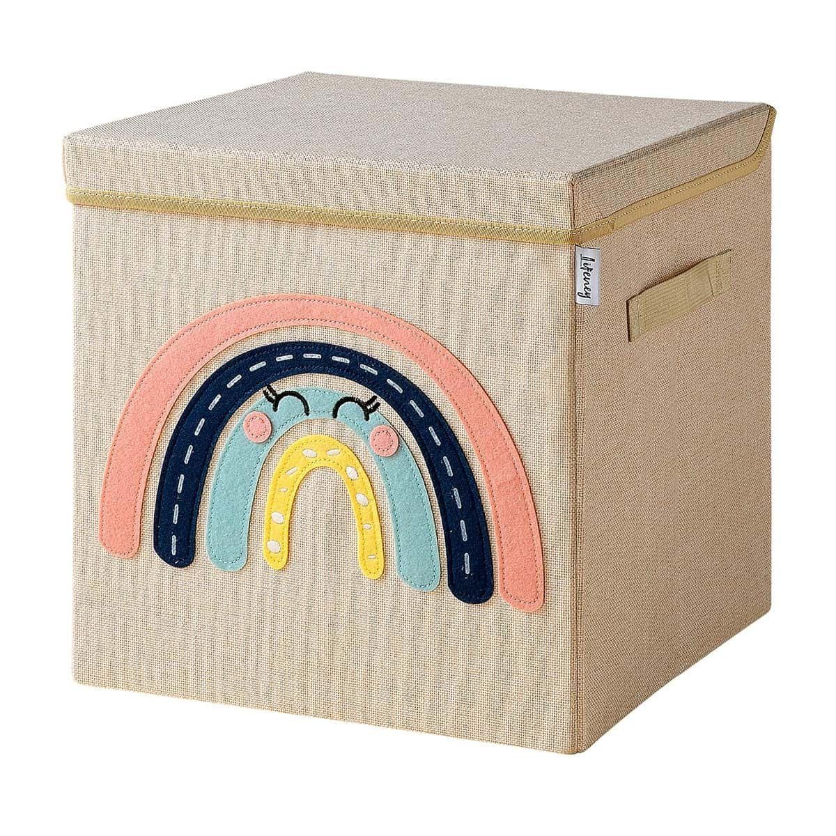 Lifeney Faltbox Aufbewahrungsbox, Stauraumbox mit Deckel, Ordnungsbox