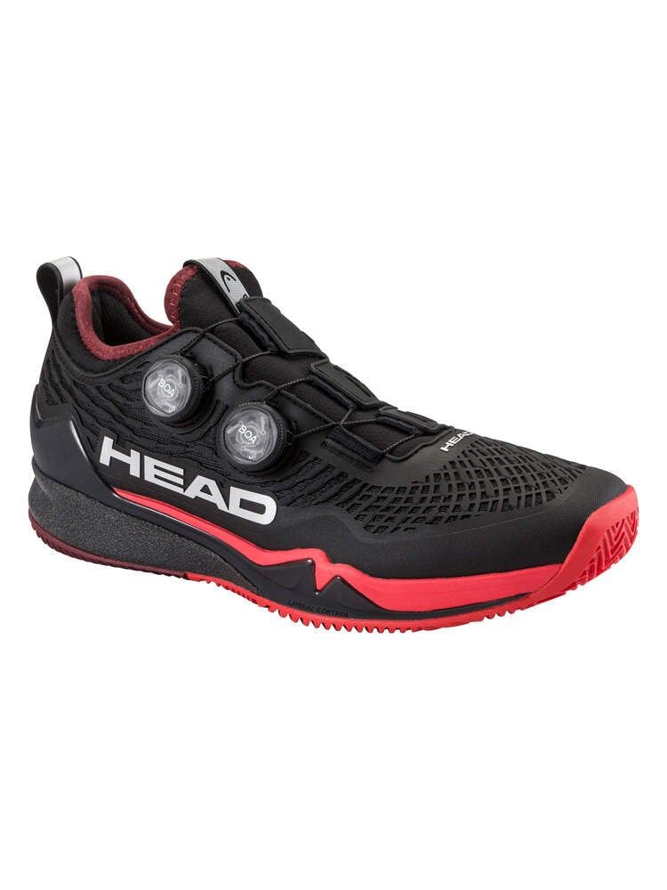 Head Endure Pro Boa Clay/Sandplatz schwarz/rot Herren Tennisschuh