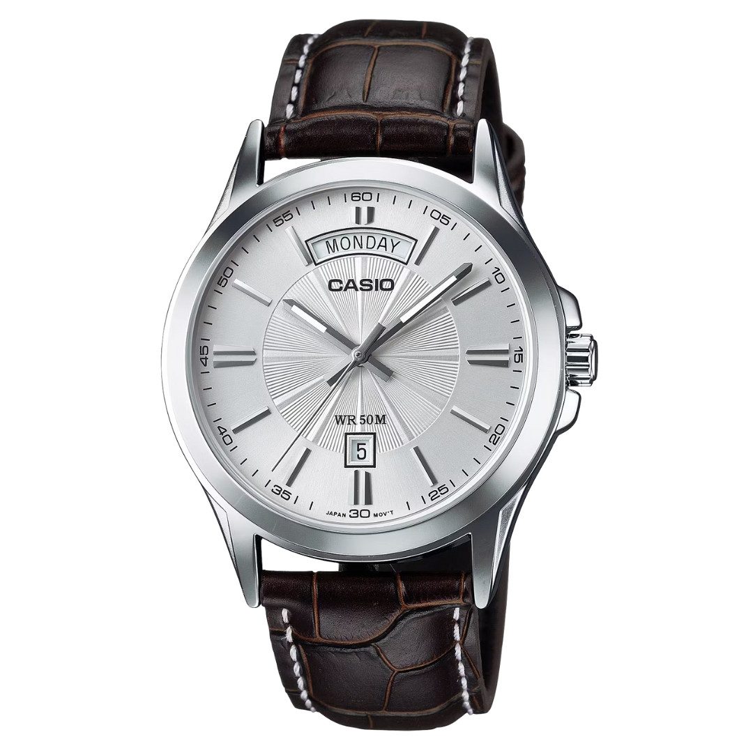 CASIO Mechanische Uhr Casio MTP-1381L-7AV Armbanduhr